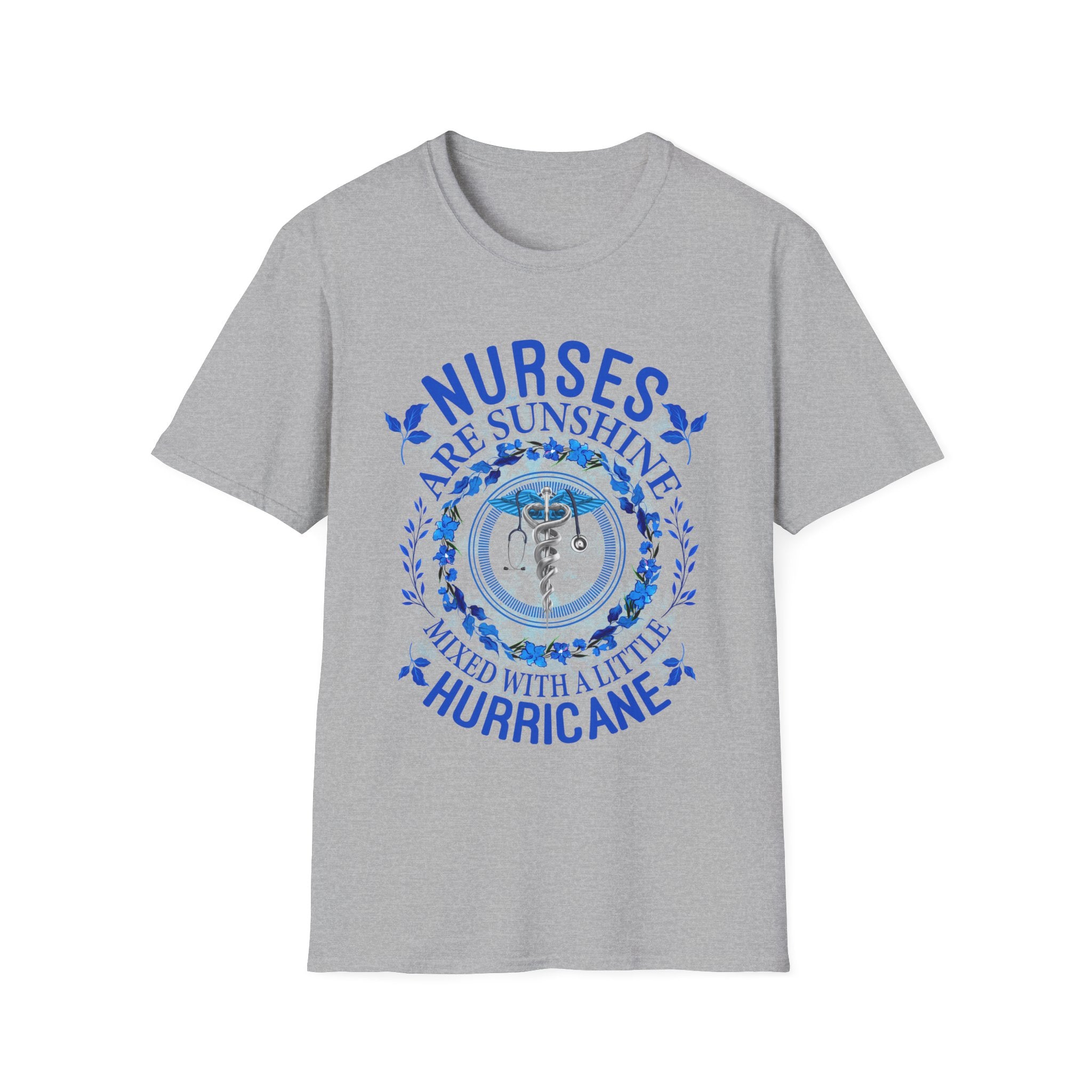 Nurses Are Sunshine T-Shirt – Unisex Softstyle Tee for Healthcare Heroes