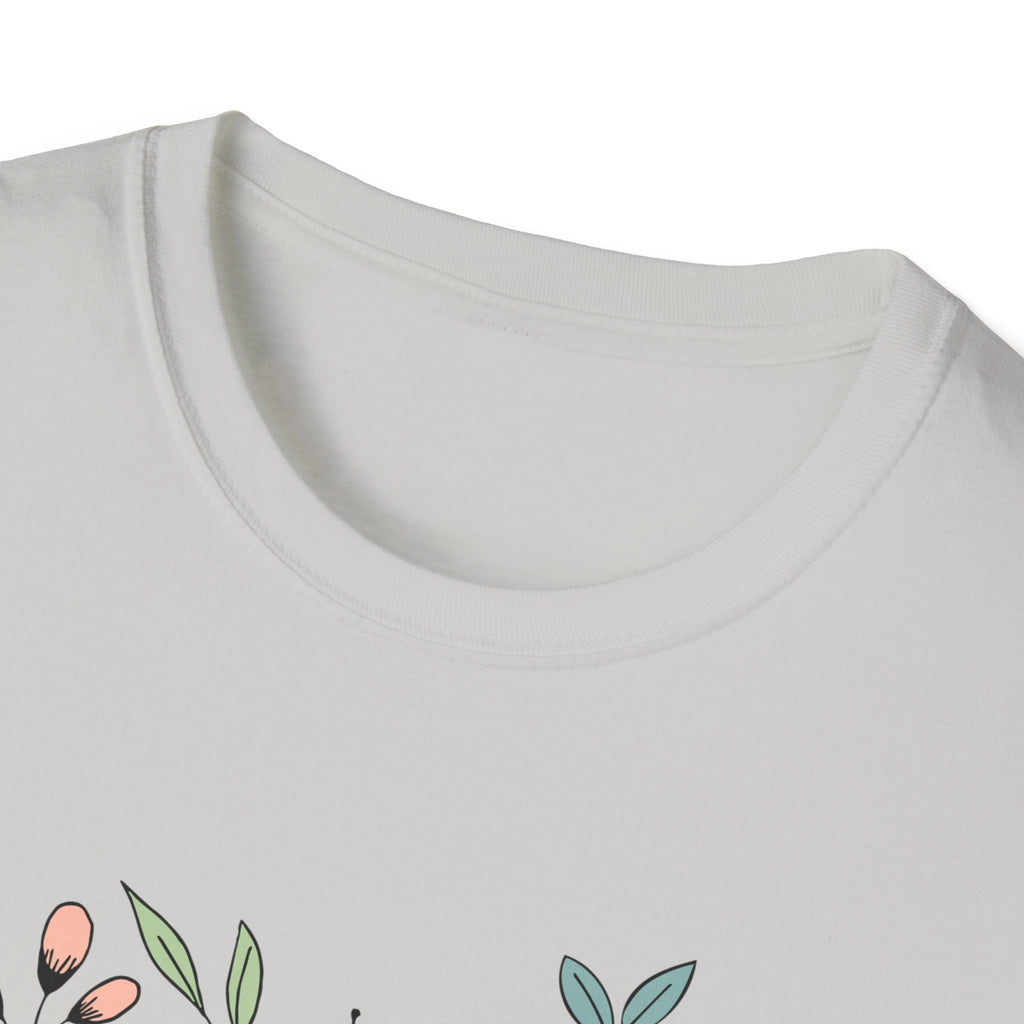 Floral Grandma T-Shirt - My Favorite People Call Me - Unisex Softstyle Tee