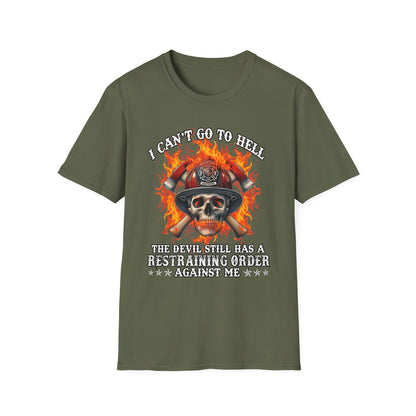 Unisex Softstyle T-Shirt: "I Can't Go to Hell ,,,..