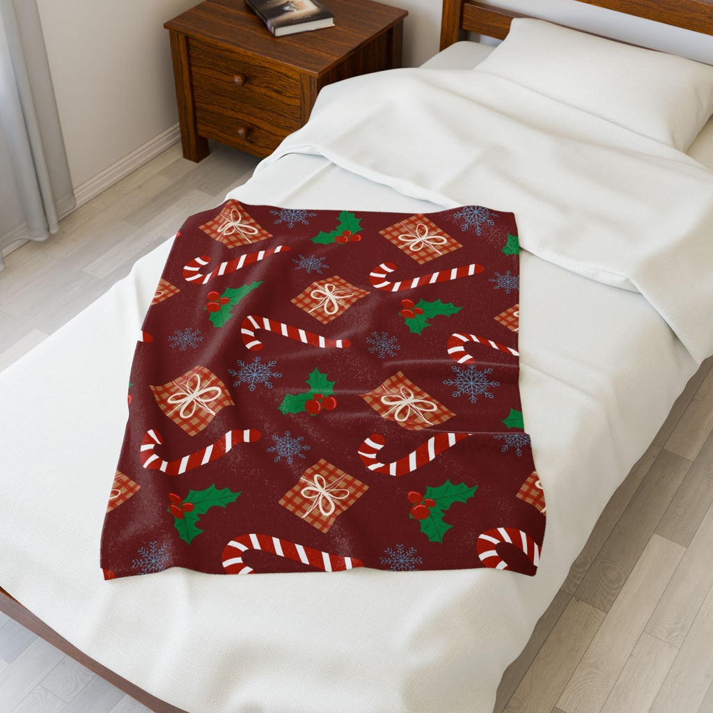 Festive Holiday Throw Blanket, Cozy Plush Blanket for Winter, Christmas Décor, Gift for Home, Snuggle Blanket