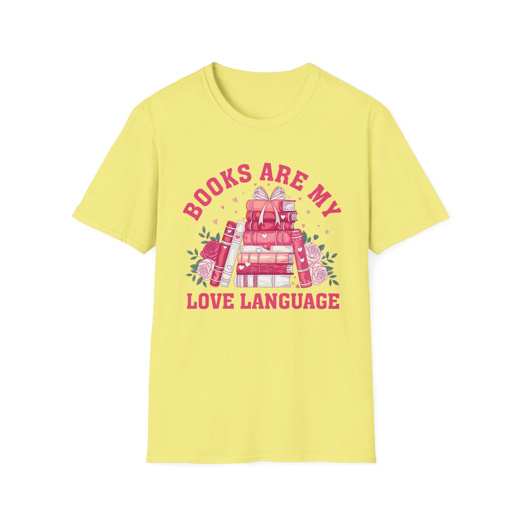 Books Are My Love Language Unisex Softstyle T-Shirt