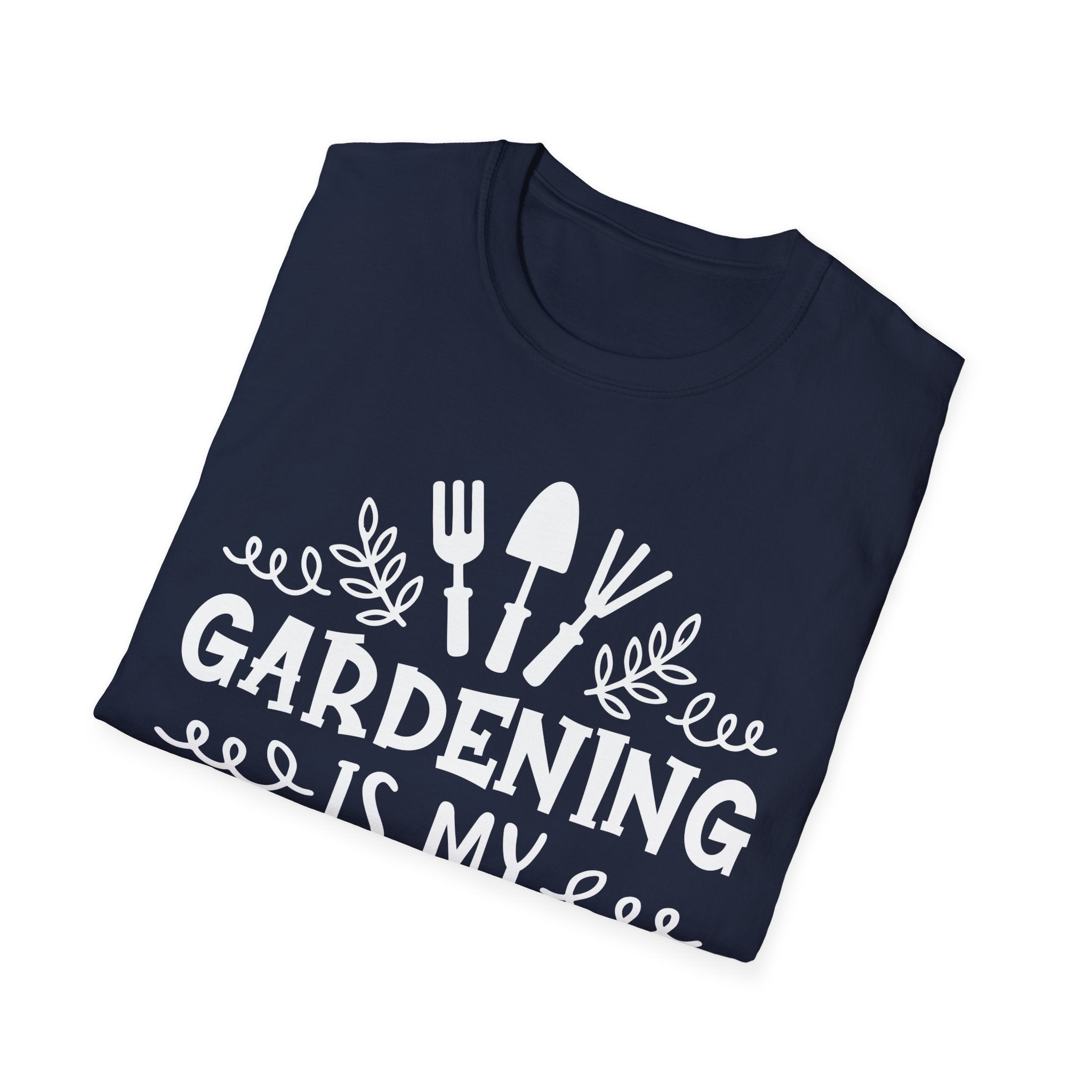 Gardening Is My Therapy Unisex Softstyle T-Shirt - Perfect Gift for Garden Lovers
