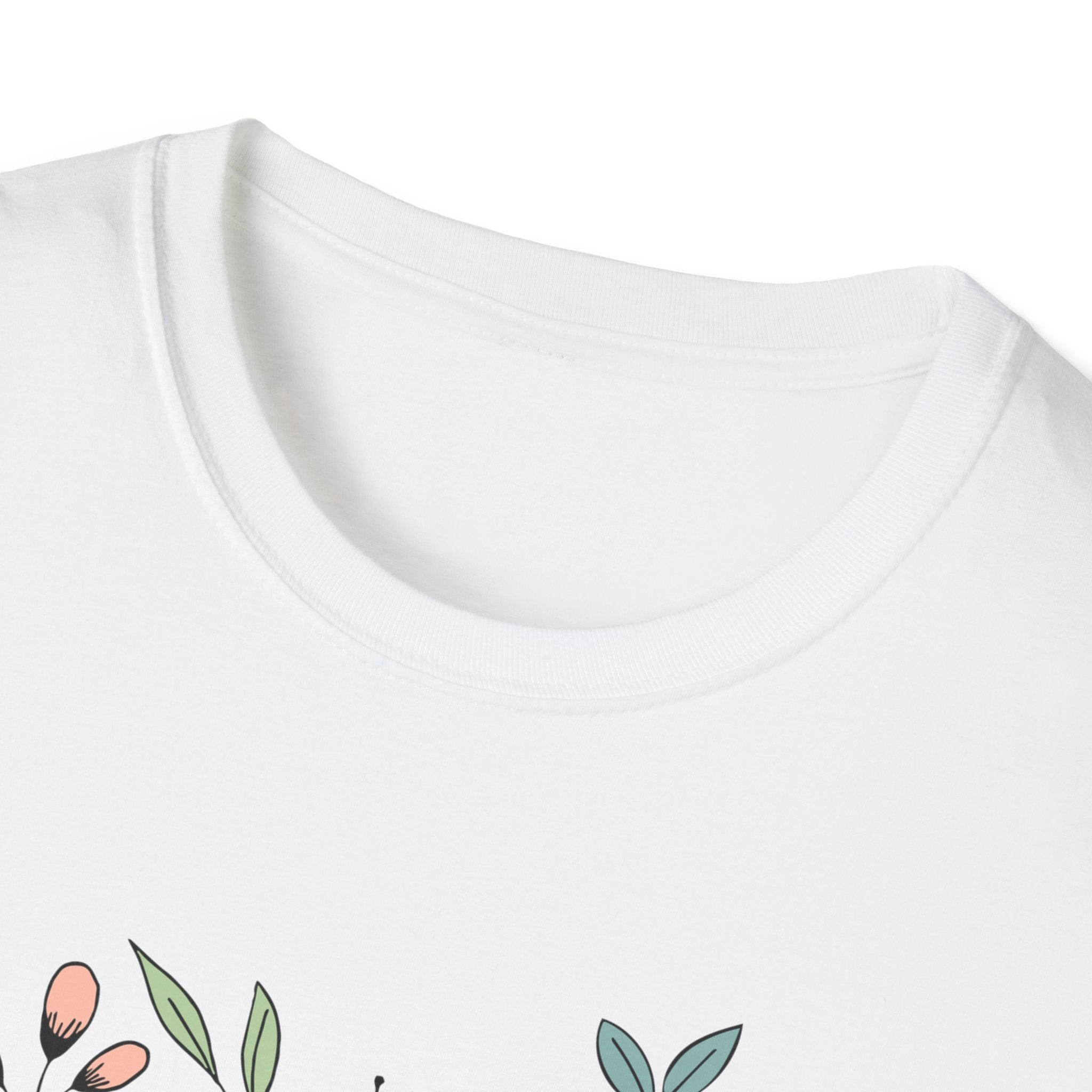 Floral Grandma T-Shirt - My Favorite People Call Me - Unisex Softstyle Tee