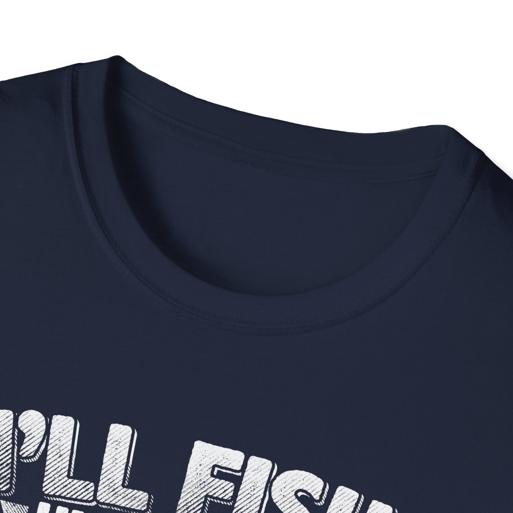 Unisex Fishing Humor T-Shirt - "I'll Fish Until Hell Freezes Over"