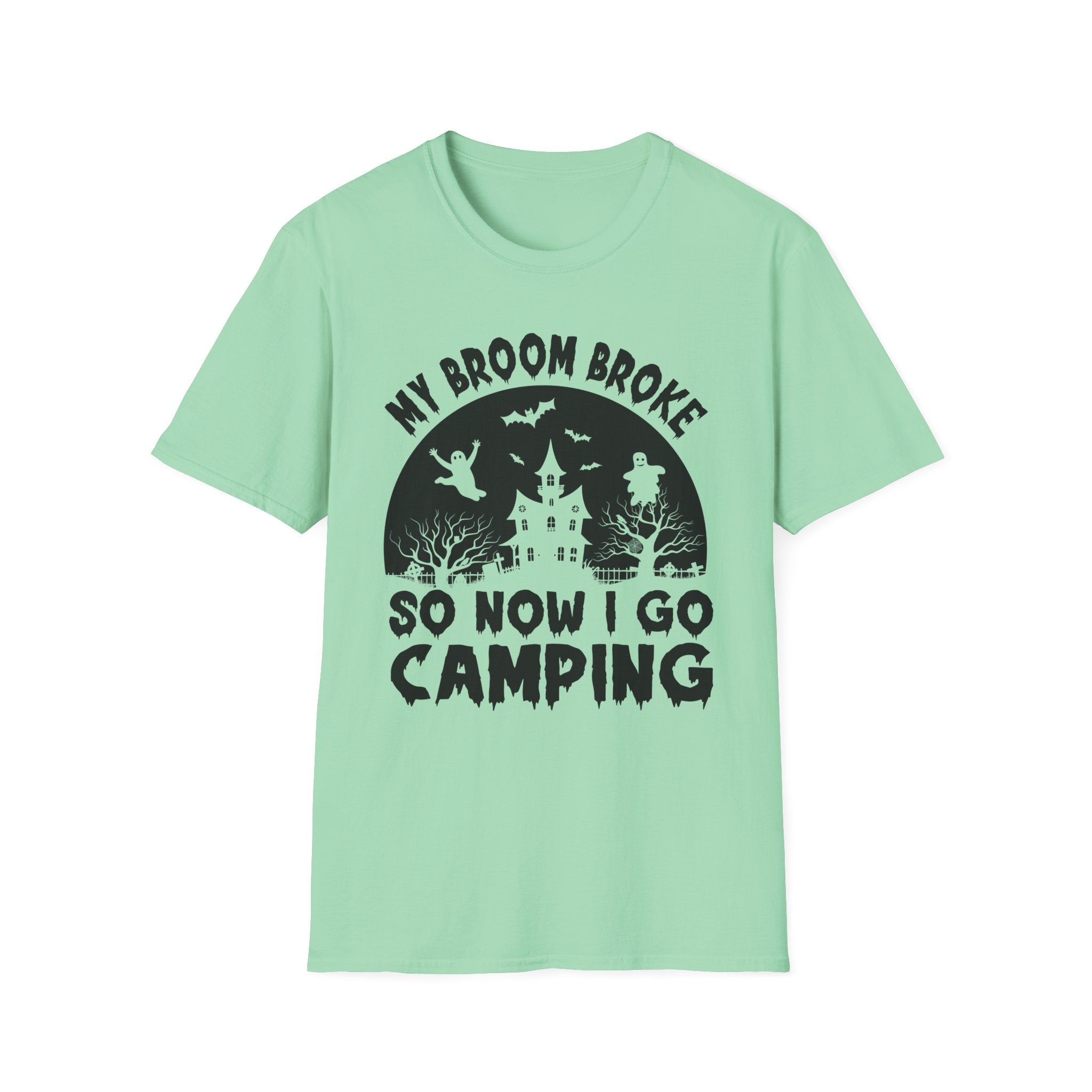 Camping T-Shirt, Spooky Camping Shirt, Outdoor Adventure Apparel, Fall Festival Clothing