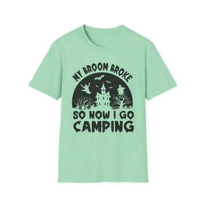 Camping T-Shirt, Spooky Camping Shirt, Outdoor Adventure Apparel, Fall Festival Clothing