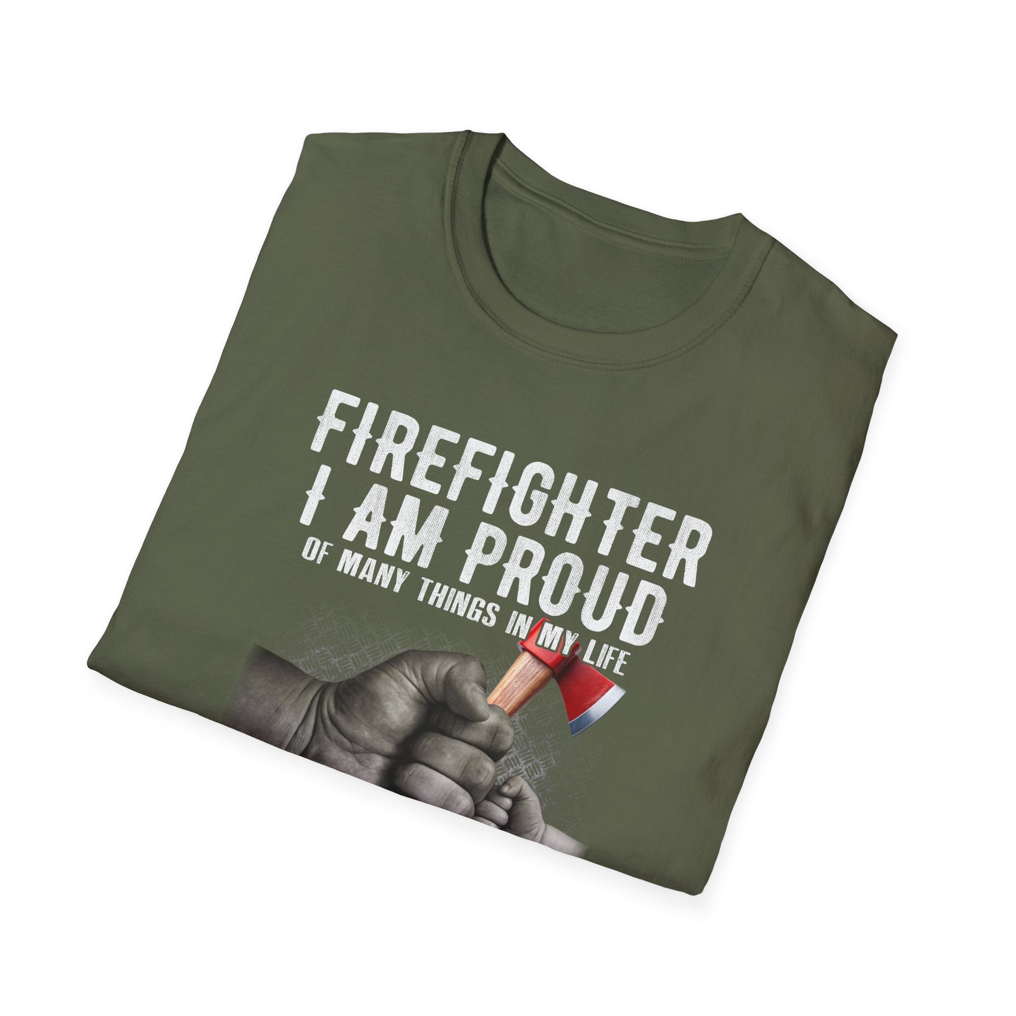 Proud Firefighter Grandpa T-Shirt | Perfect Gift for Grandpas | Casual Comfort,,,..