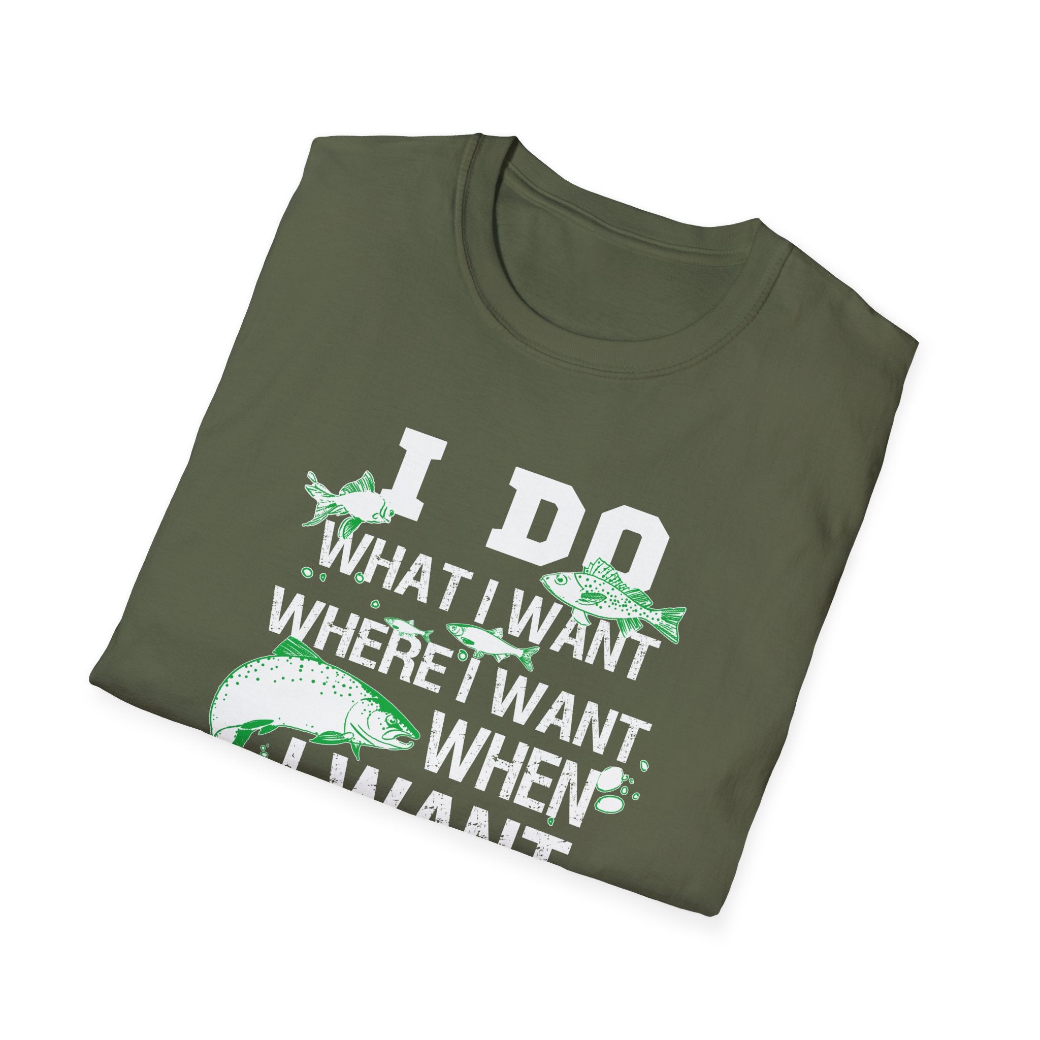 Funny Fishing T-Shirt - 'I Do What I Want When I Want' - Perfect Gift for Anglers