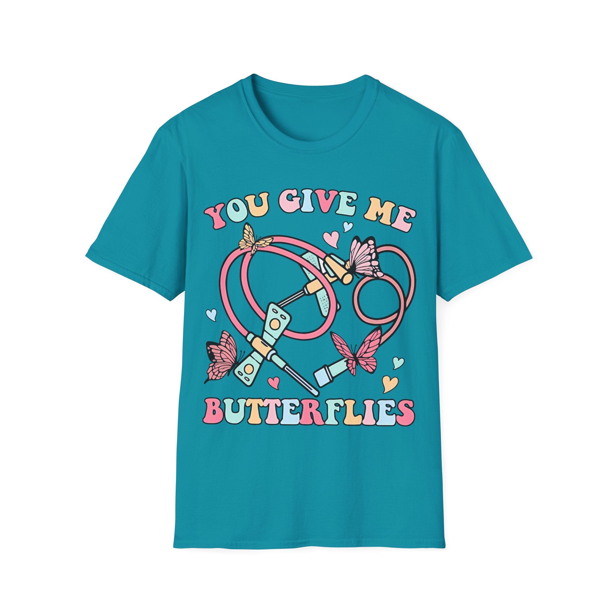 You Give Me Butterflies Unisex Softstyle Nurse T-Shirt