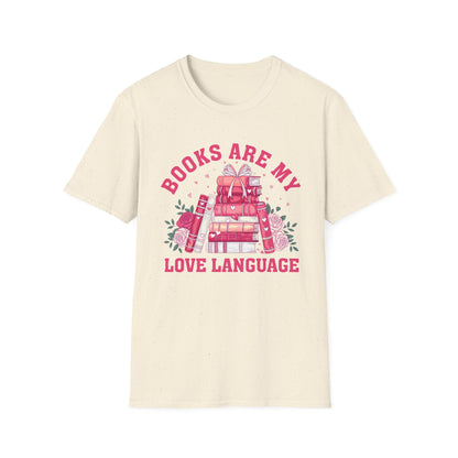 Books Are My Love Language Unisex Softstyle T-Shirt