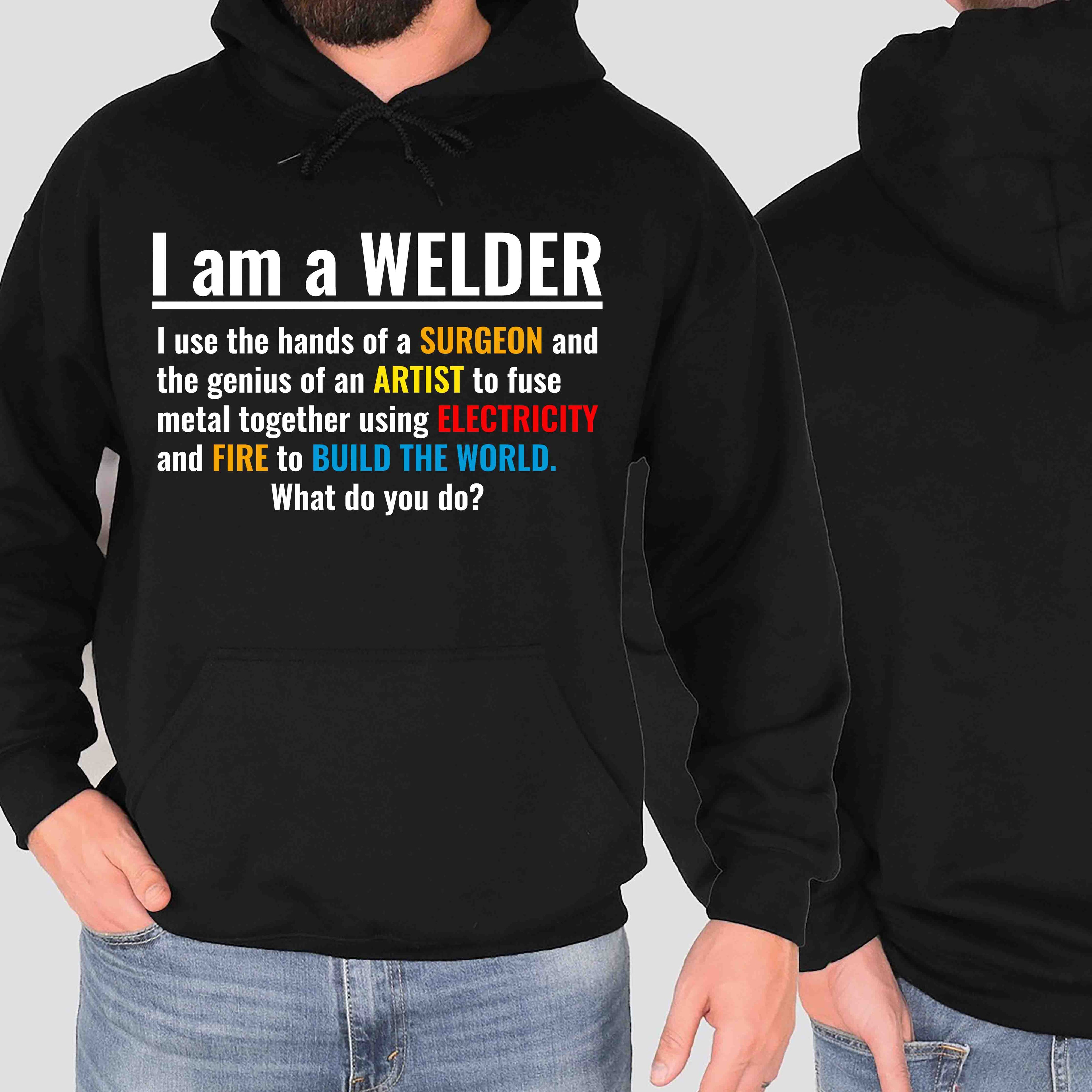Welder Pride Hoodie - Perfect Gift for Tradespeople, Welding Enthusiasts, Workwear, Funny Sweatshirt, Welding Gifts