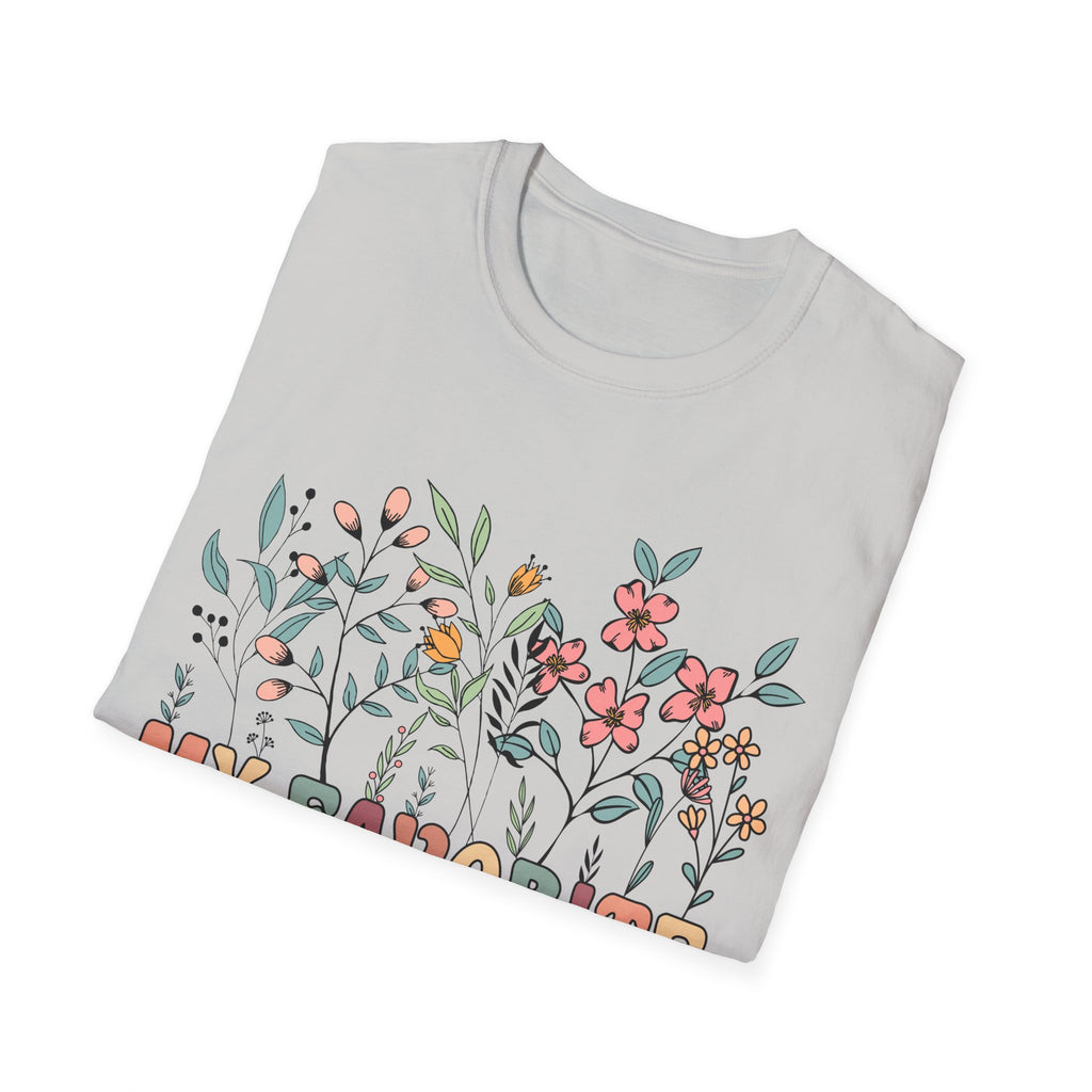 Floral Grandma T-Shirt - My Favorite People Call Me - Unisex Softstyle Tee