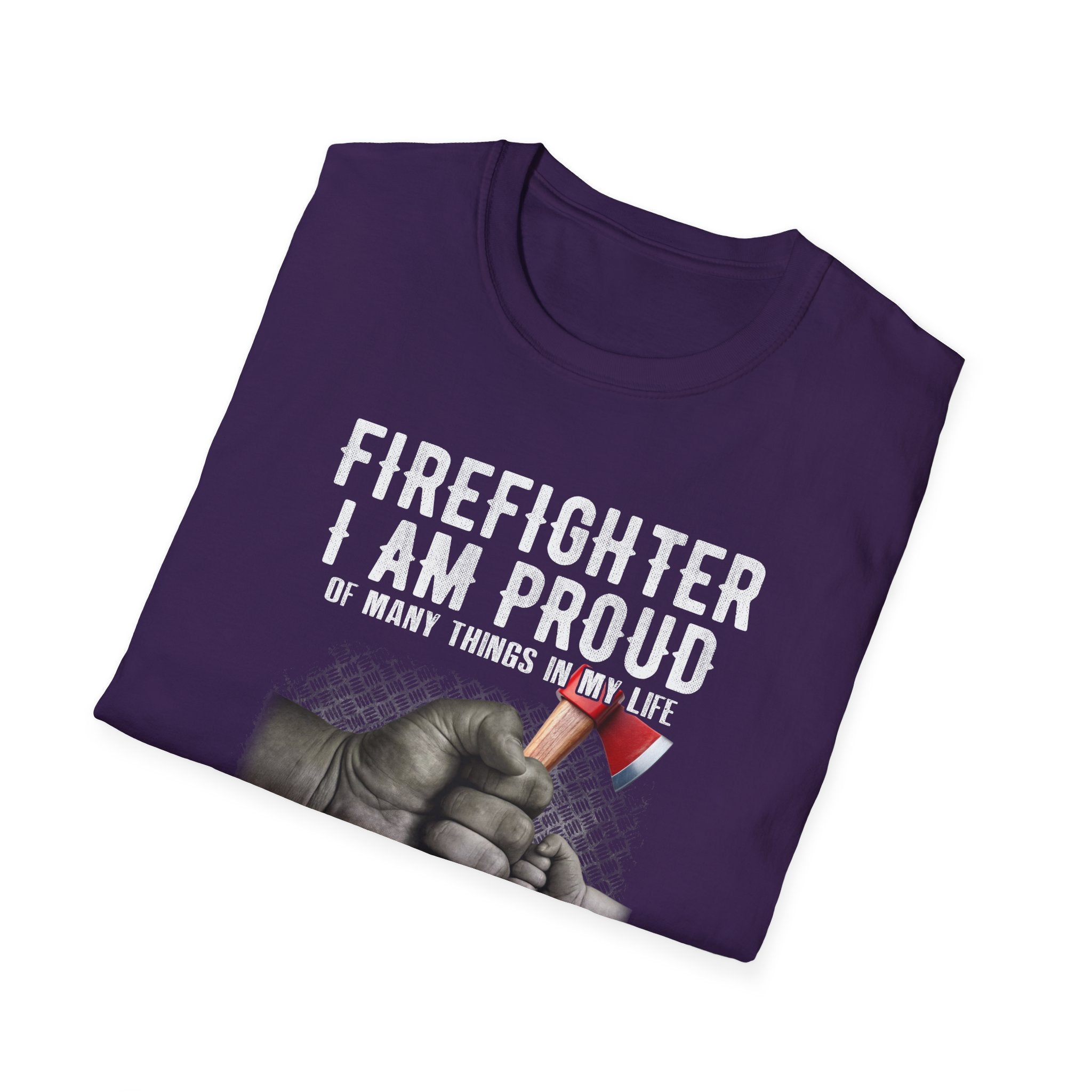 Proud Firefighter Grandpa T-Shirt | Perfect Gift for Grandpas | Casual Comfort,,,..