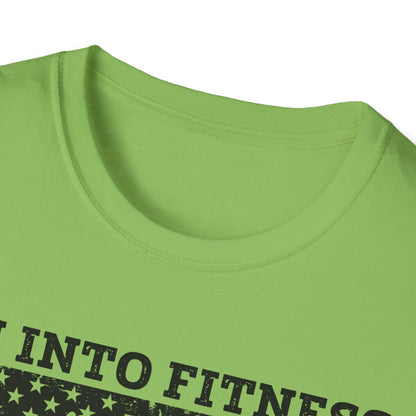 I'm Into Fitness Deer Graphic T-Shirt - Unisex Softstyle Tee for Outdoor Enthusiasts