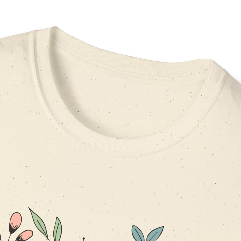 Floral Grandma T-Shirt - My Favorite People Call Me - Unisex Softstyle Tee