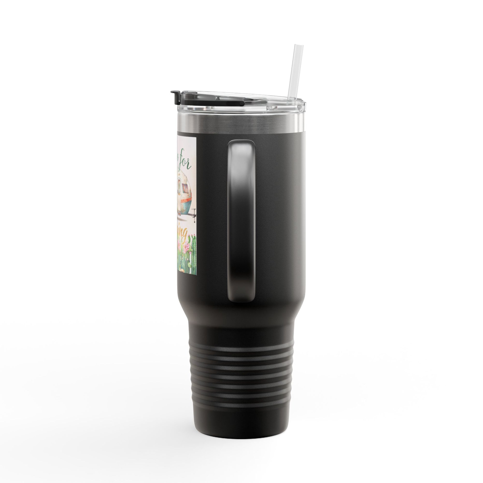 Camping Insulated Travel Mug - 40oz, Perfect for Outdoor Adventures, Hiking, Road Trips, Gifts for Campers, Summer Fun