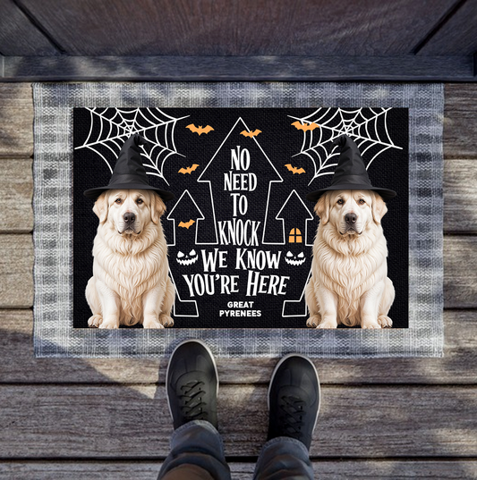 Great Pyrenees Dog Doormat, Pet Lover Gift
