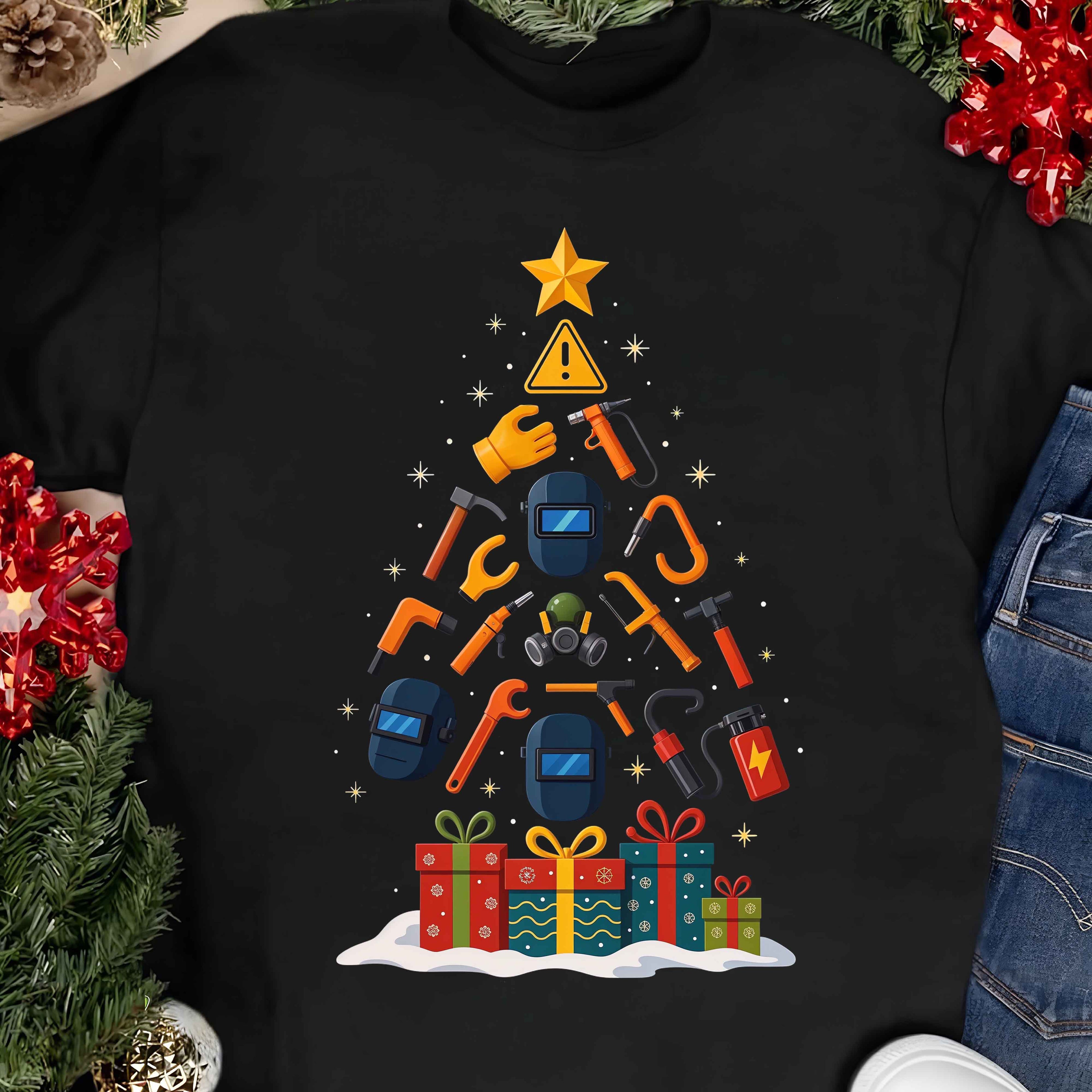 Welder T-Shirt — Festive Tree Tee