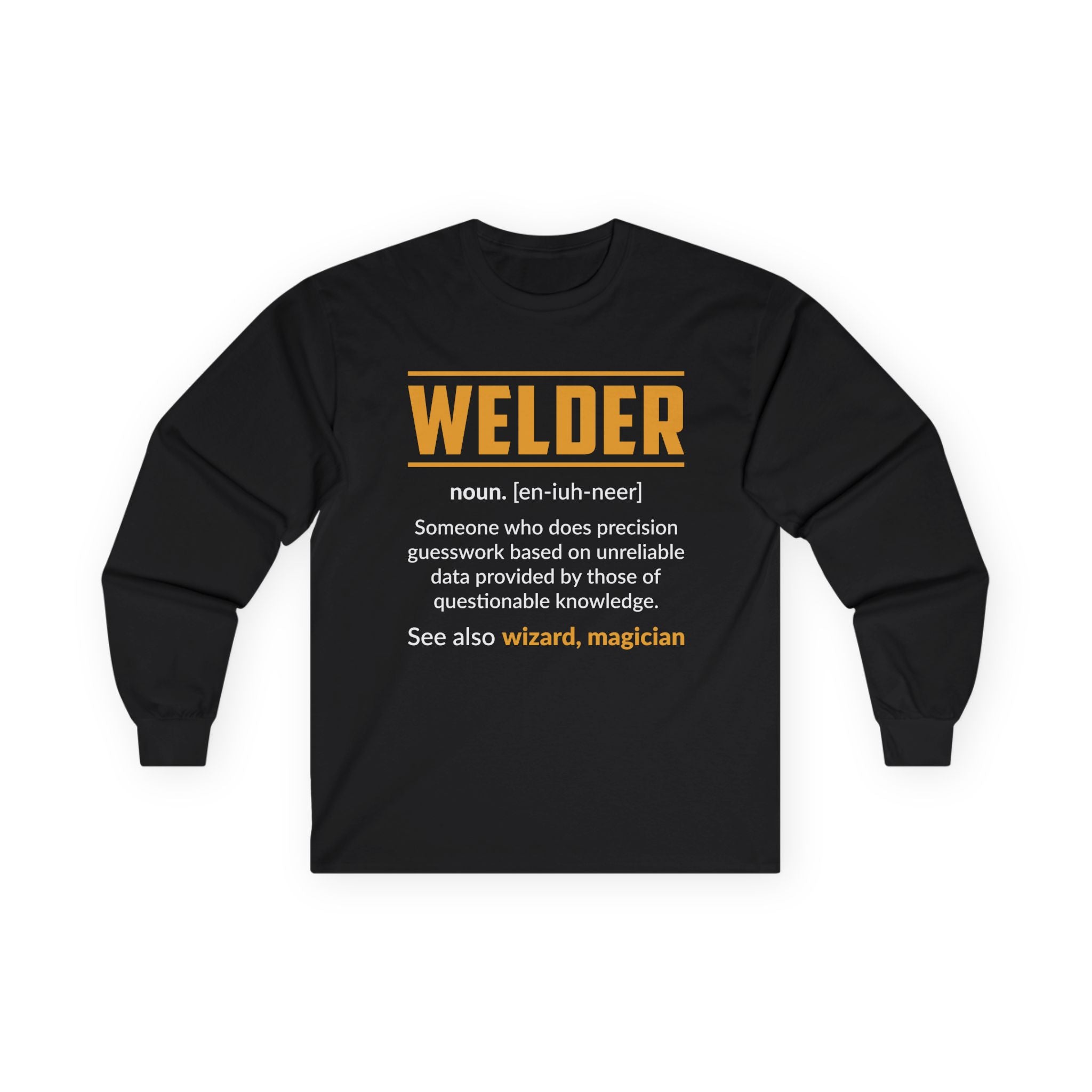 Welder Definition Long Sleeve Tee, Welding Gift, Unisex Graphic Shirt, Funny Work Shirt, Birthday Gift for Welders