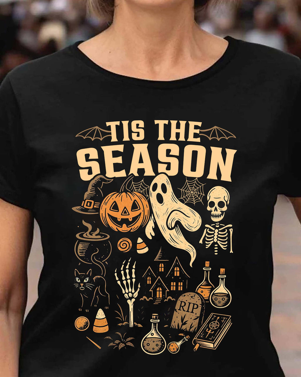 Spooky T-Shirt for Everyone, Casual Wear, Gift for Friends, Unisex Graphic Tee