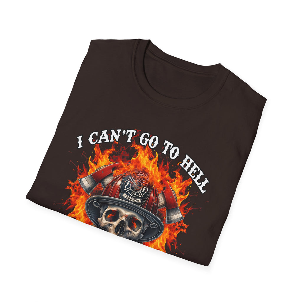 Unisex Softstyle T-Shirt: "I Can't Go to Hell ,,,..