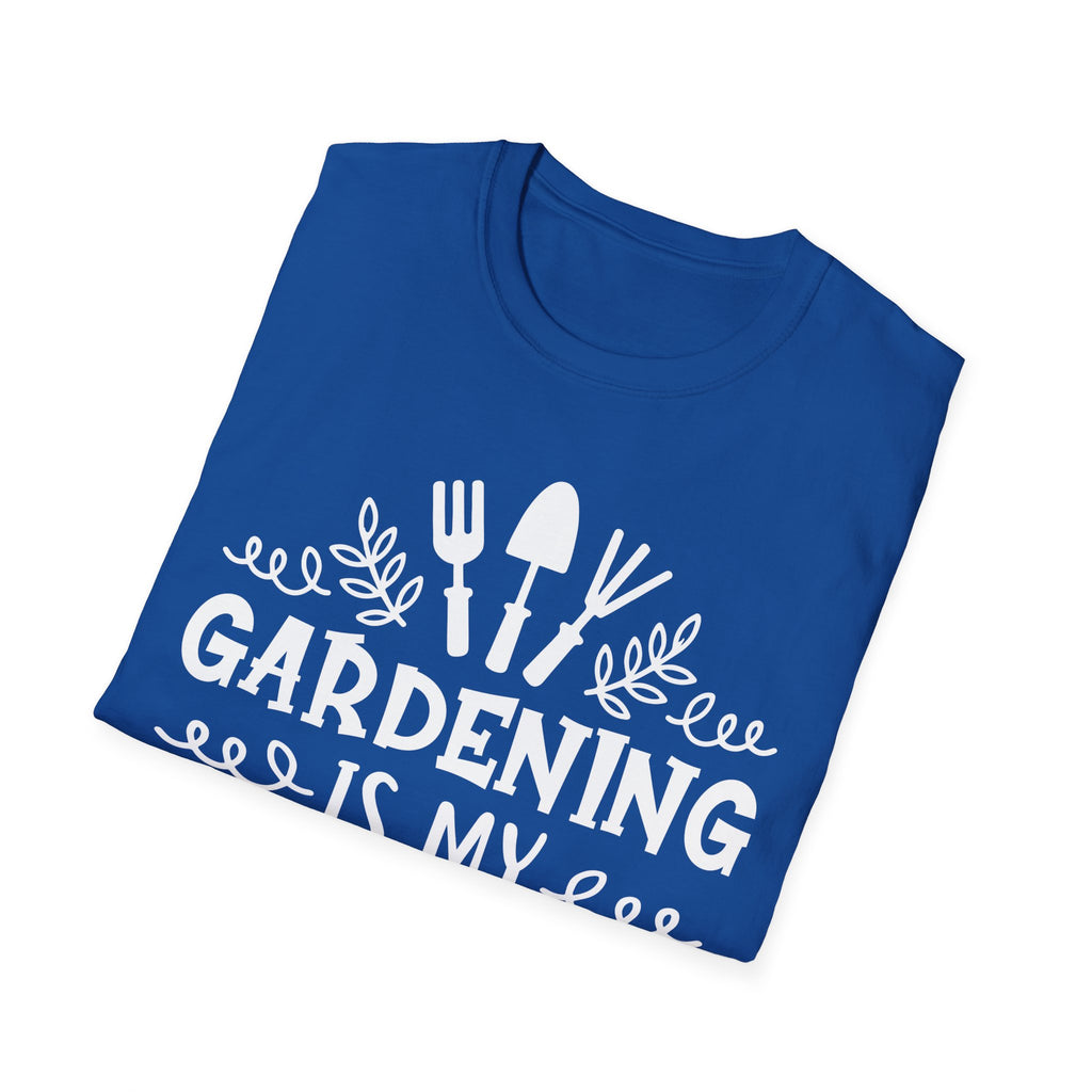 Gardening Is My Therapy Unisex Softstyle T-Shirt - Perfect Gift for Garden Lovers