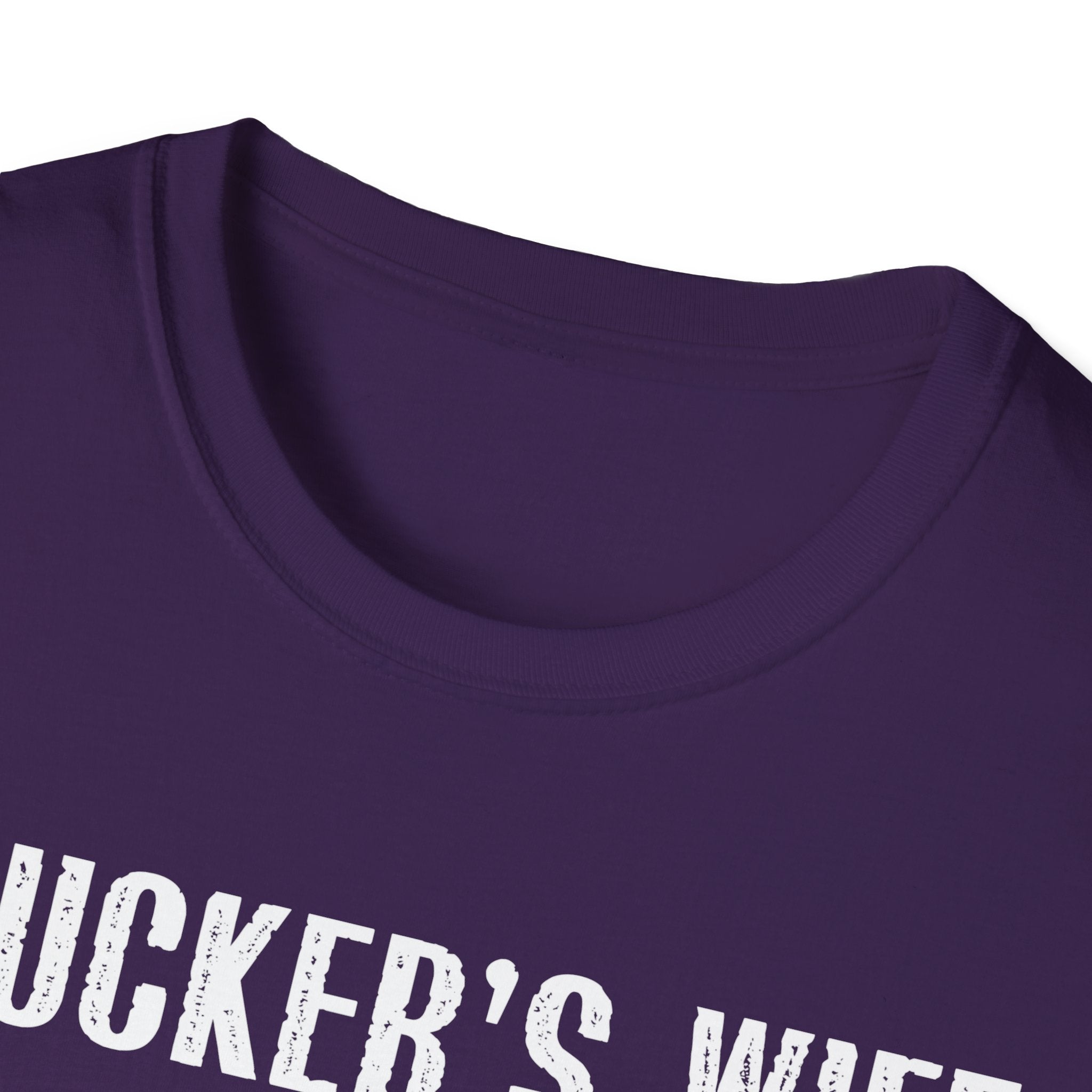Trucker's Wife Tee, Funny Unisex Jersey Tee, Wife Gift, Trucker Apparel, Casual Humor T-Shirt