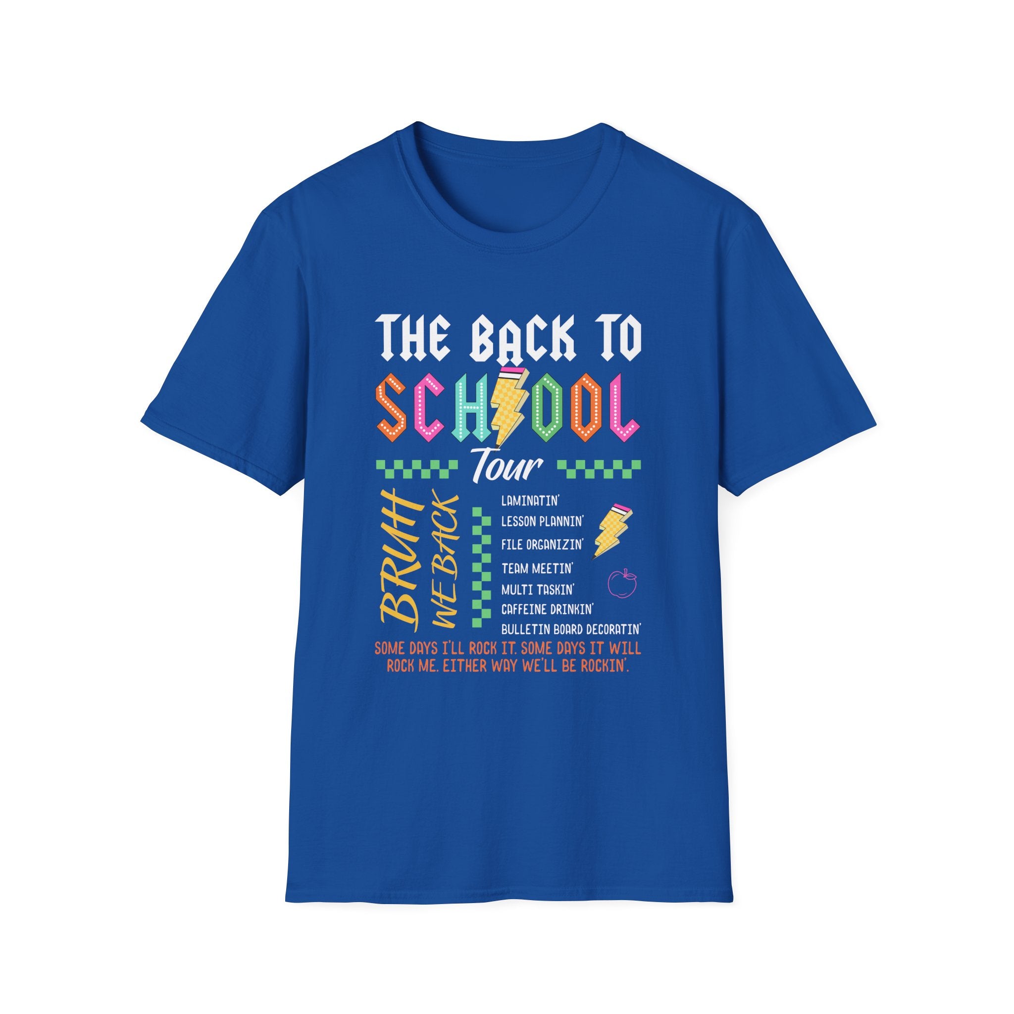 Back to School Tour Unisex T-Shirt, Funny School Tee, Student Gift Shirt, Summer Break Tops, Casual School Wear