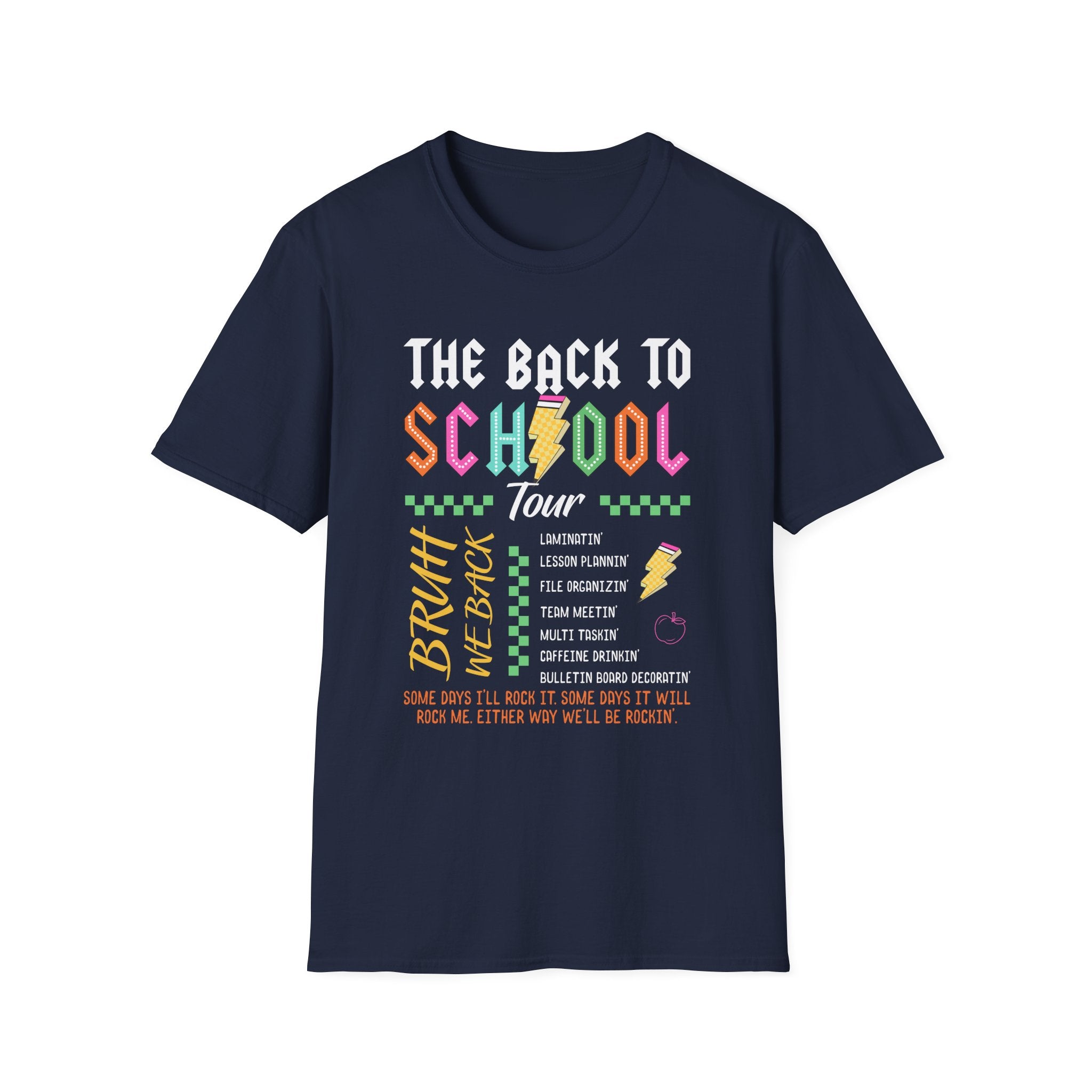 Back to School Tour Unisex T-Shirt, Funny School Tee, Student Gift Shirt, Summer Break Tops, Casual School Wear