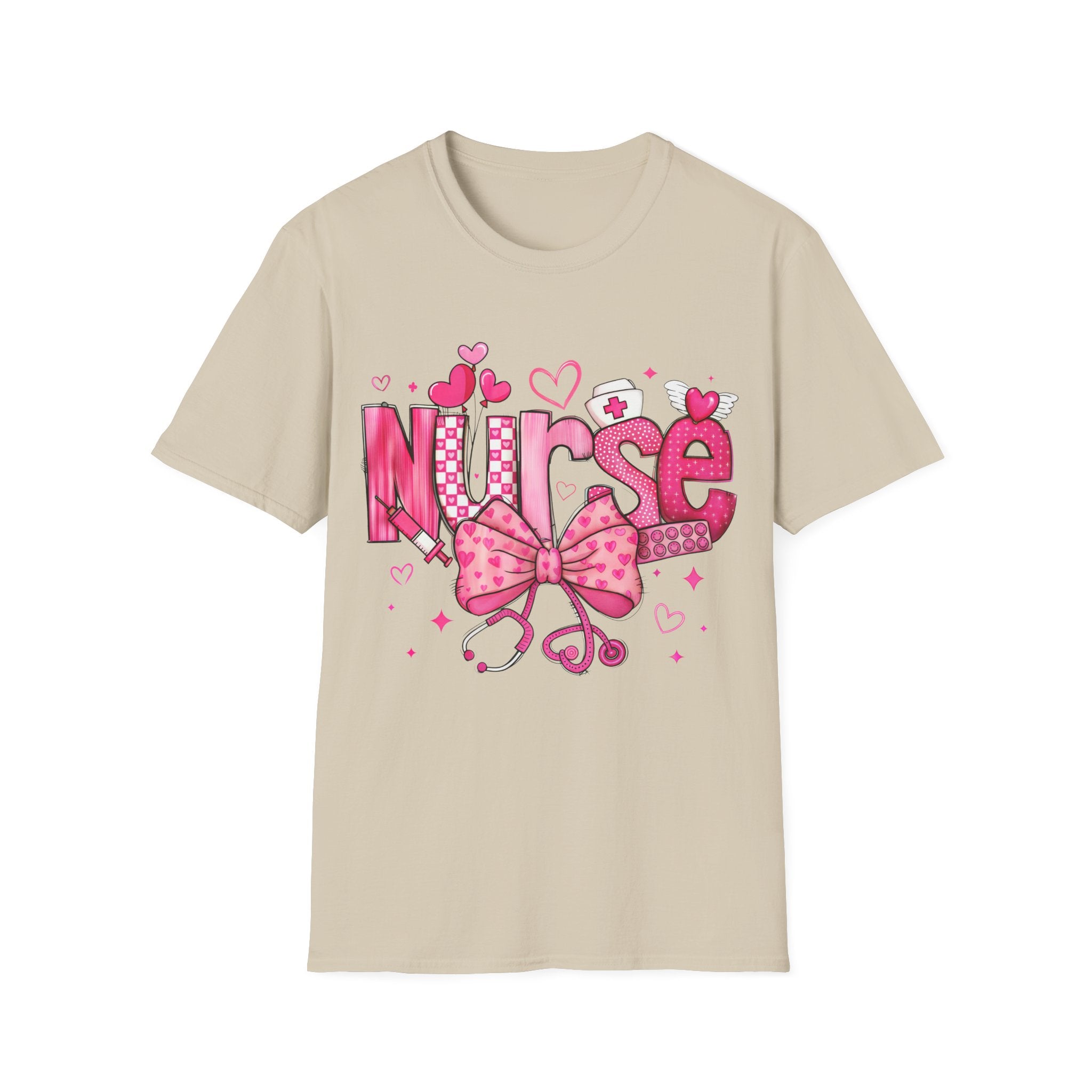 Cute Nurse T-Shirt with Bow Design - Perfect Gift for Healthcare Heroes