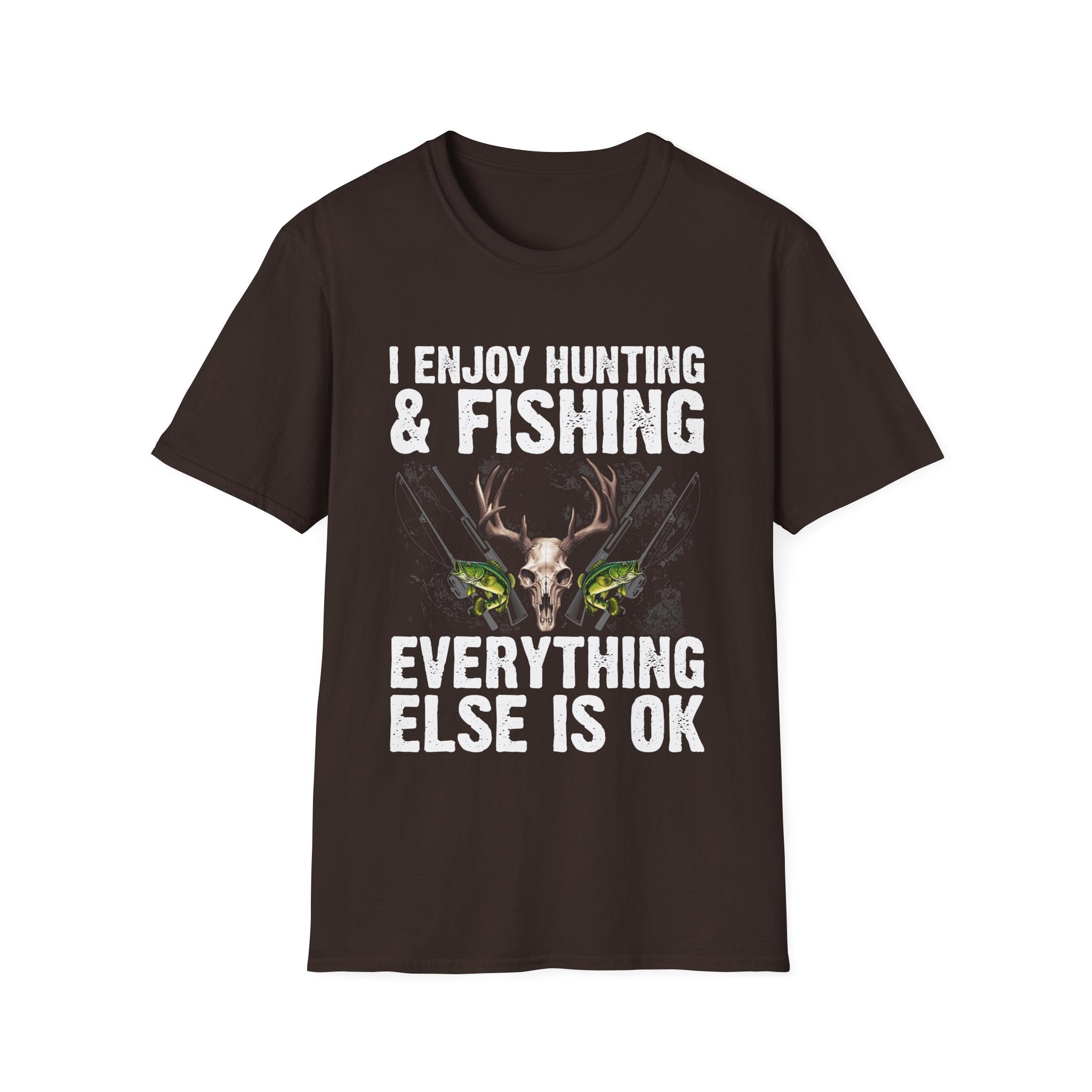Hunting & Fishing Graphic T-Shirt - Perfect for Outdoor Enthusiasts