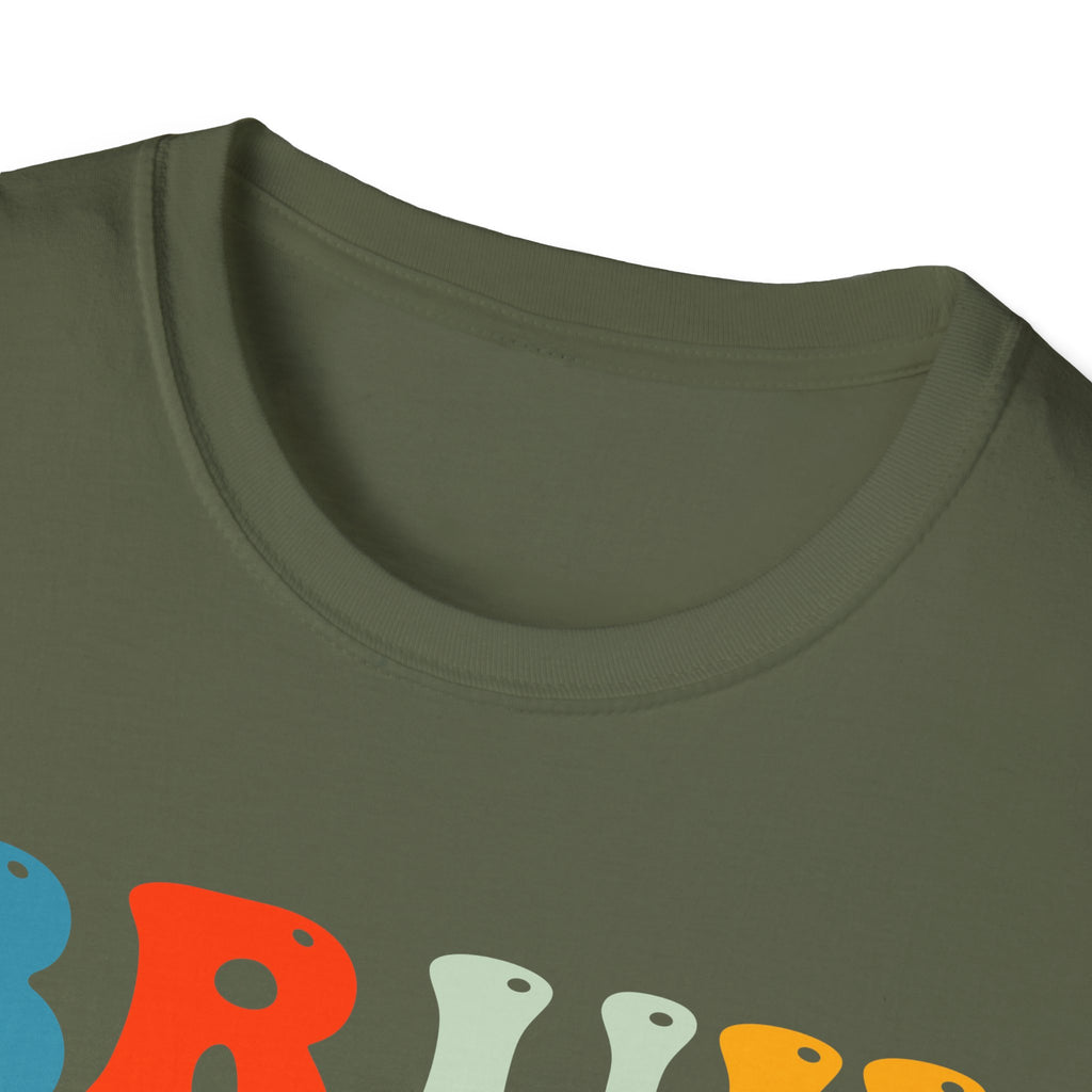Retro Fun T-Shirt: 'Bruh We Back' Graphic Tee for Summer Vibes, Perfect for Casual Days, Festivals, or Gift Ideas