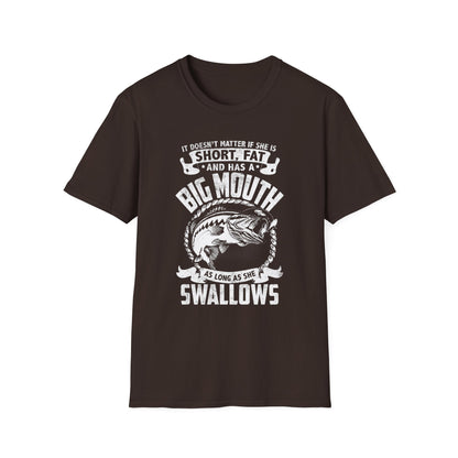 Funny Fishing Quote Unisex Softstyle T-Shirt - Perfect Gift for Anglers