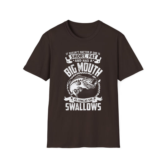 Funny Fishing Quote Unisex Softstyle T-Shirt - Perfect Gift for Anglers