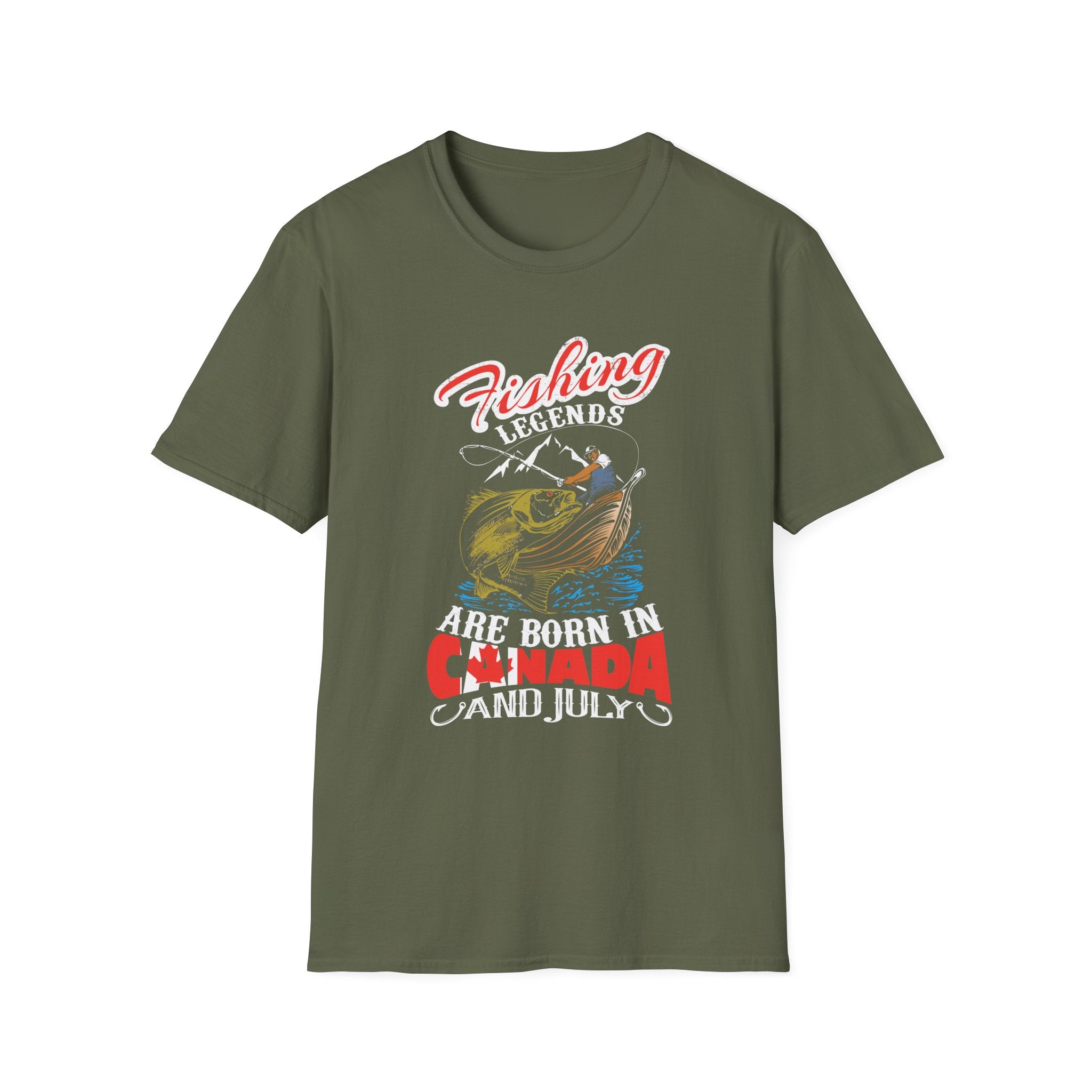 Fishing Legends Born in Canada Unisex T-Shirt