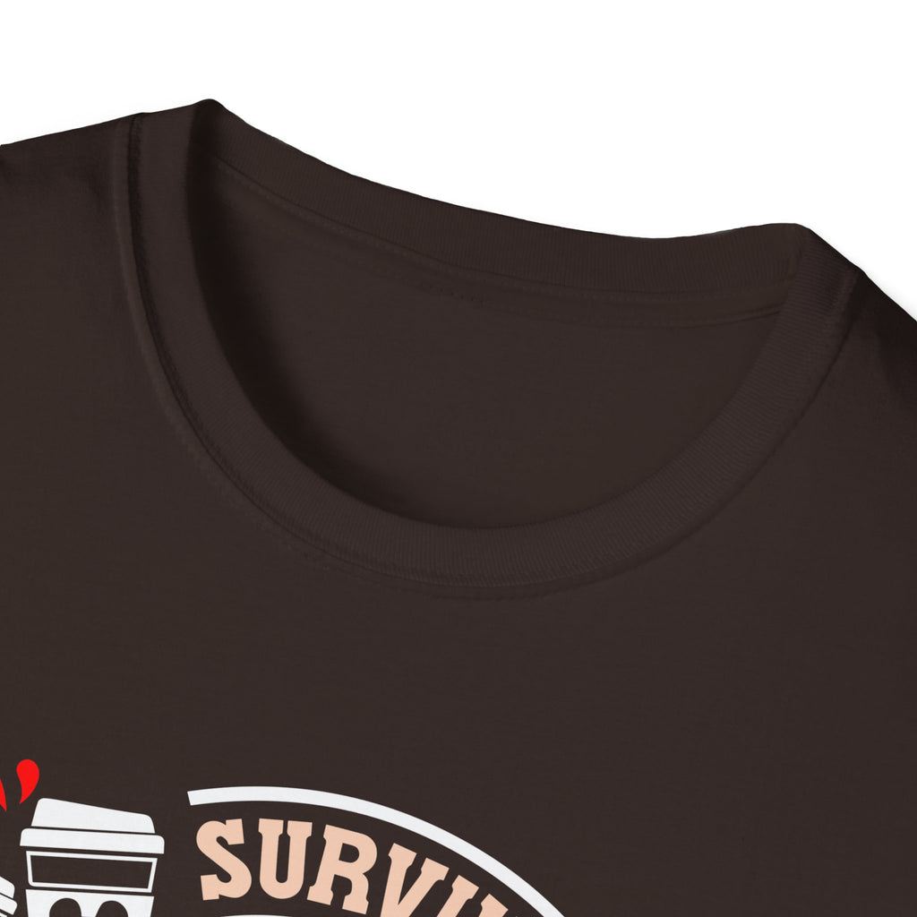 Surviving Motherhood One Sip at a Time Coffee T-Shirt