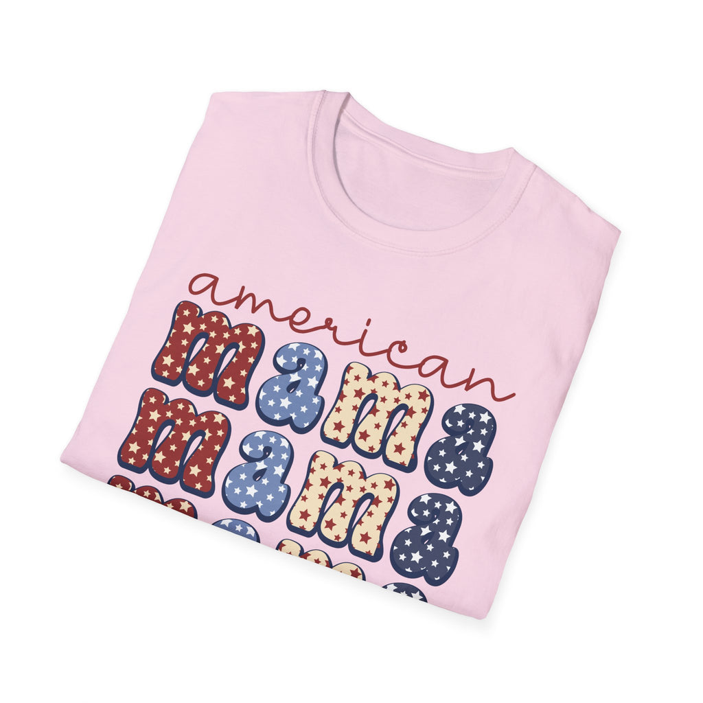 American Mama Patriotic T-Shirt, Casual Tee, Unisex T-Shirt