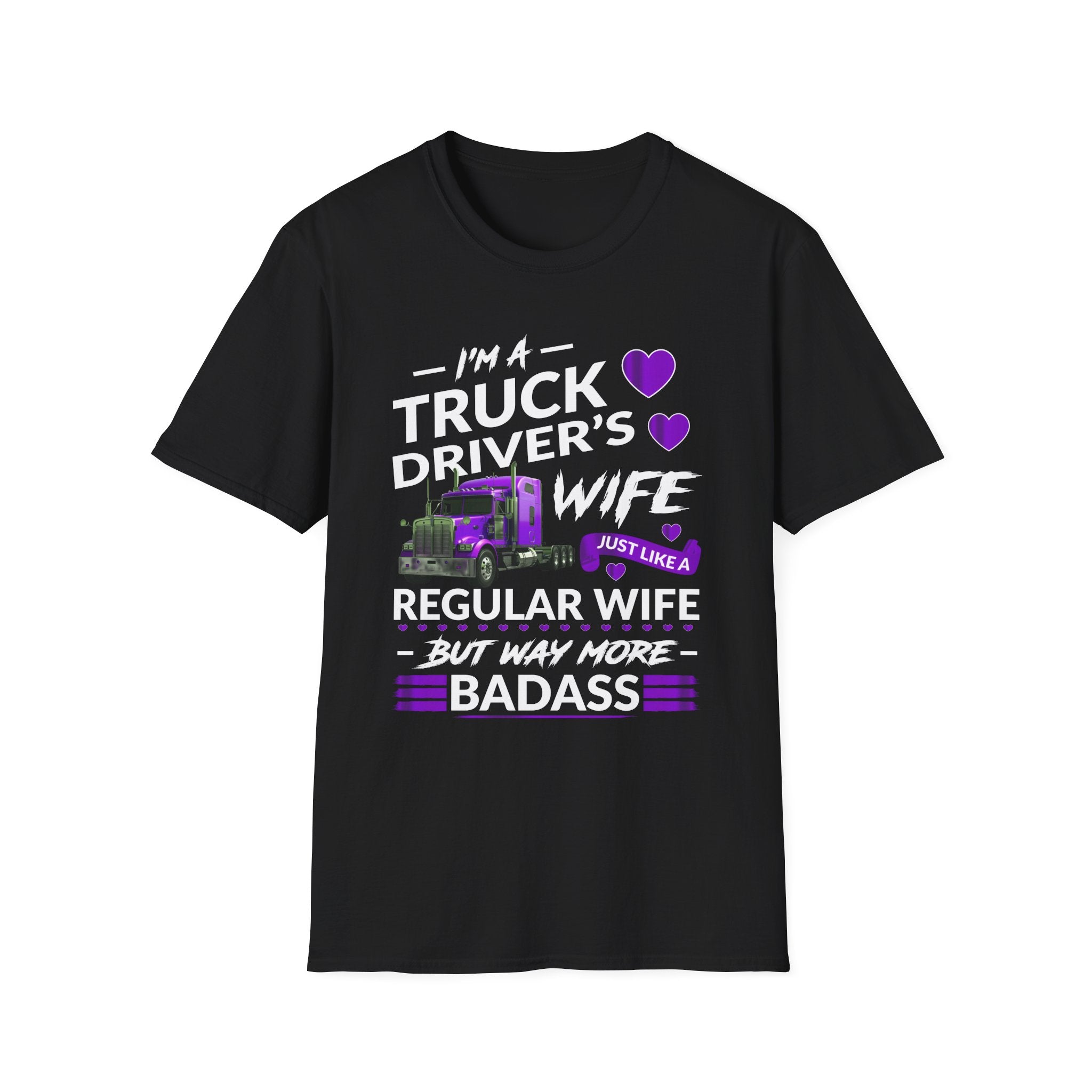 Truck Driver's Wife Tee, Gifts for Truckers, Mother's Day, Birthday, Casual Wear, Express Love