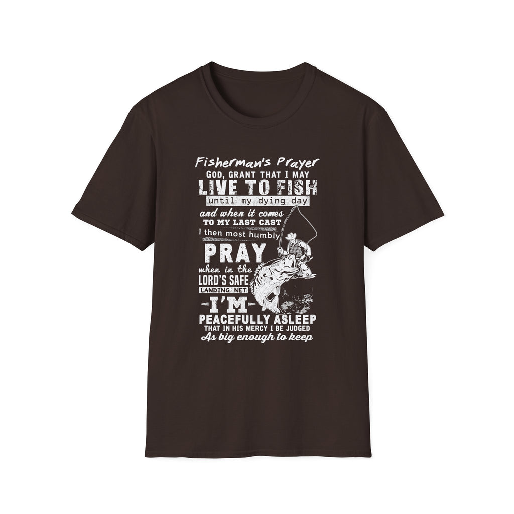 Fisherman's Prayer Unisex Softstyle T-Shirt - For Outdoor Lovers & Anglers