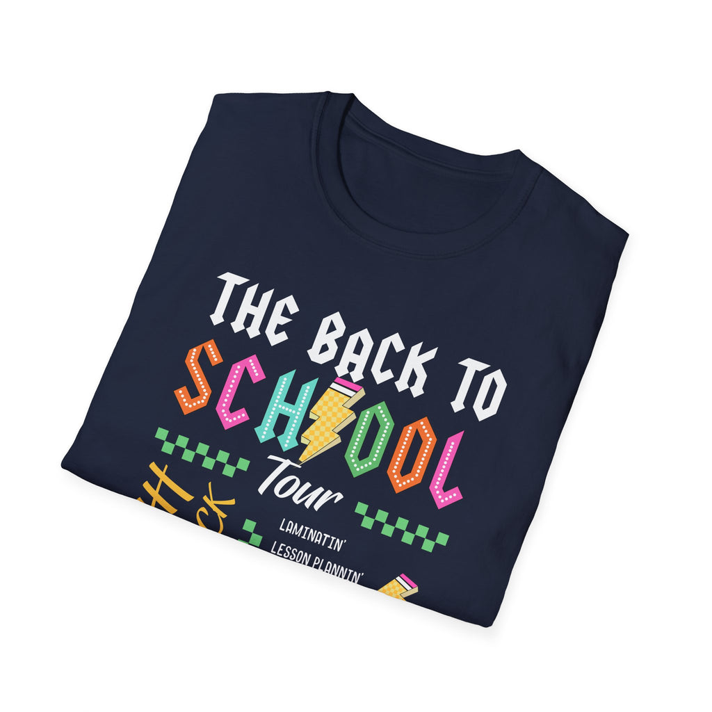 Back to School Tour Unisex T-Shirt, Funny School Tee, Student Gift Shirt, Summer Break Tops, Casual School Wear