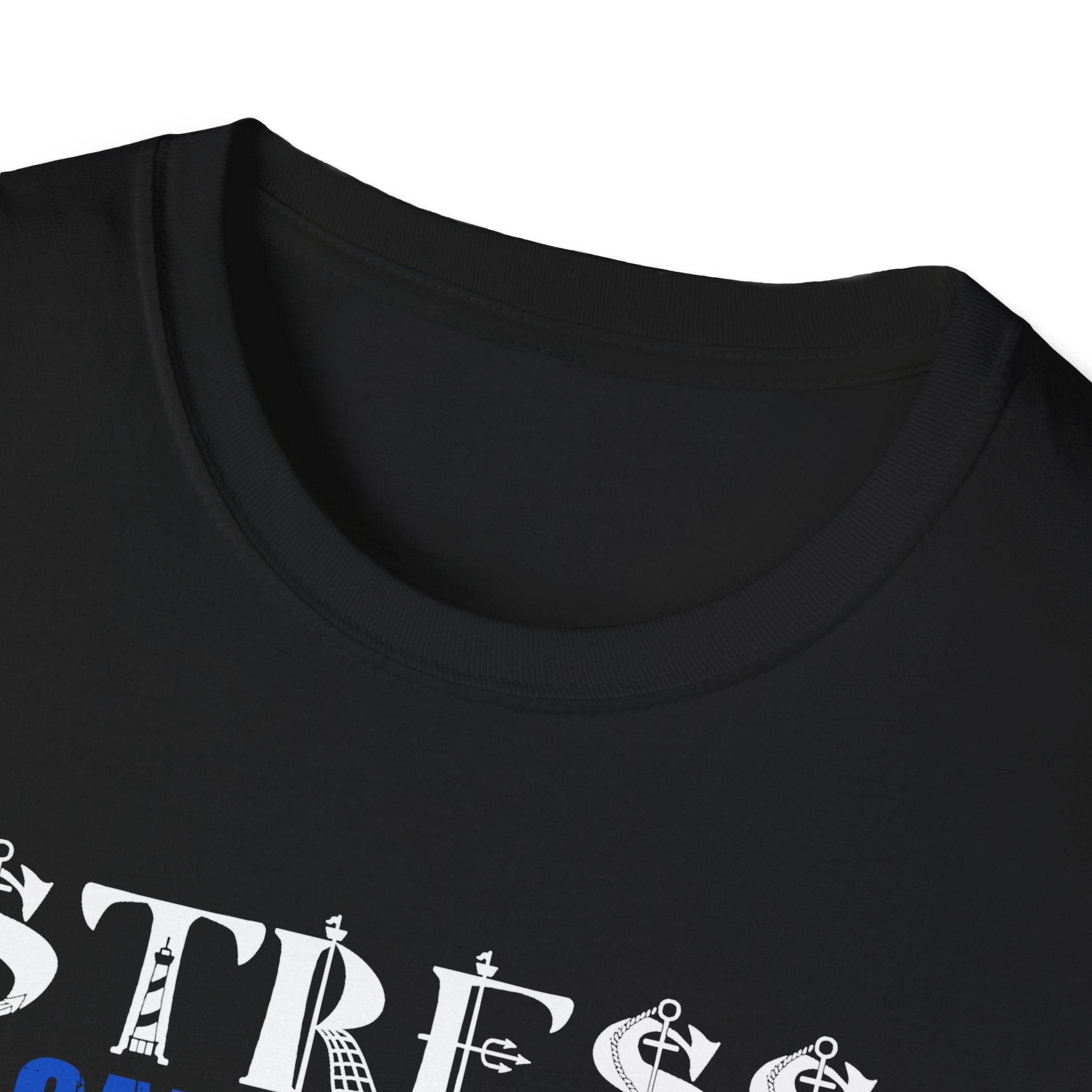 Funny Fishing T-Shirt - "Stress is Caused by Not Fishing Enough" - Unisex Softstyle Tee for Anglers