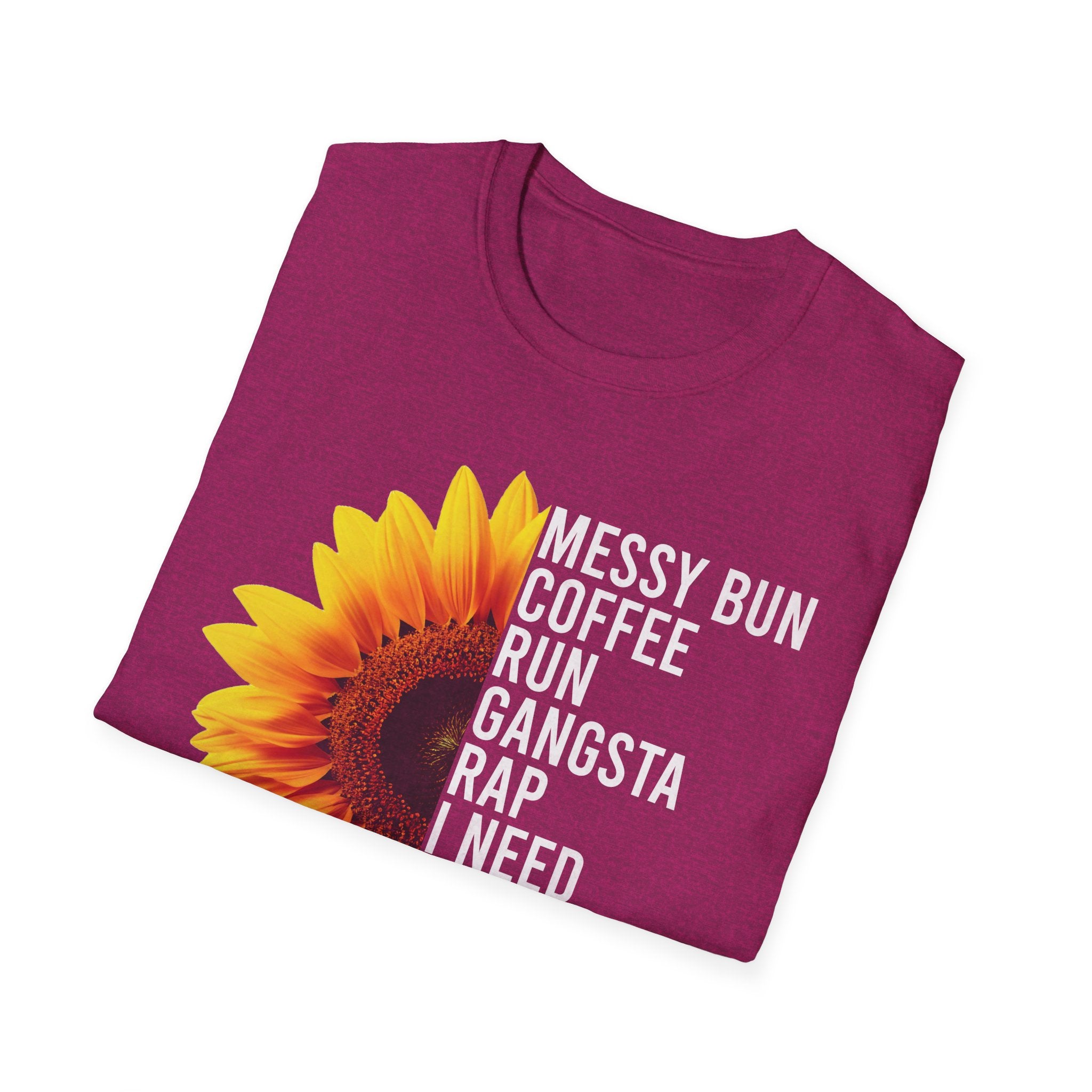 Messy Bun, Coffee Run, Mom Life T-Shirt