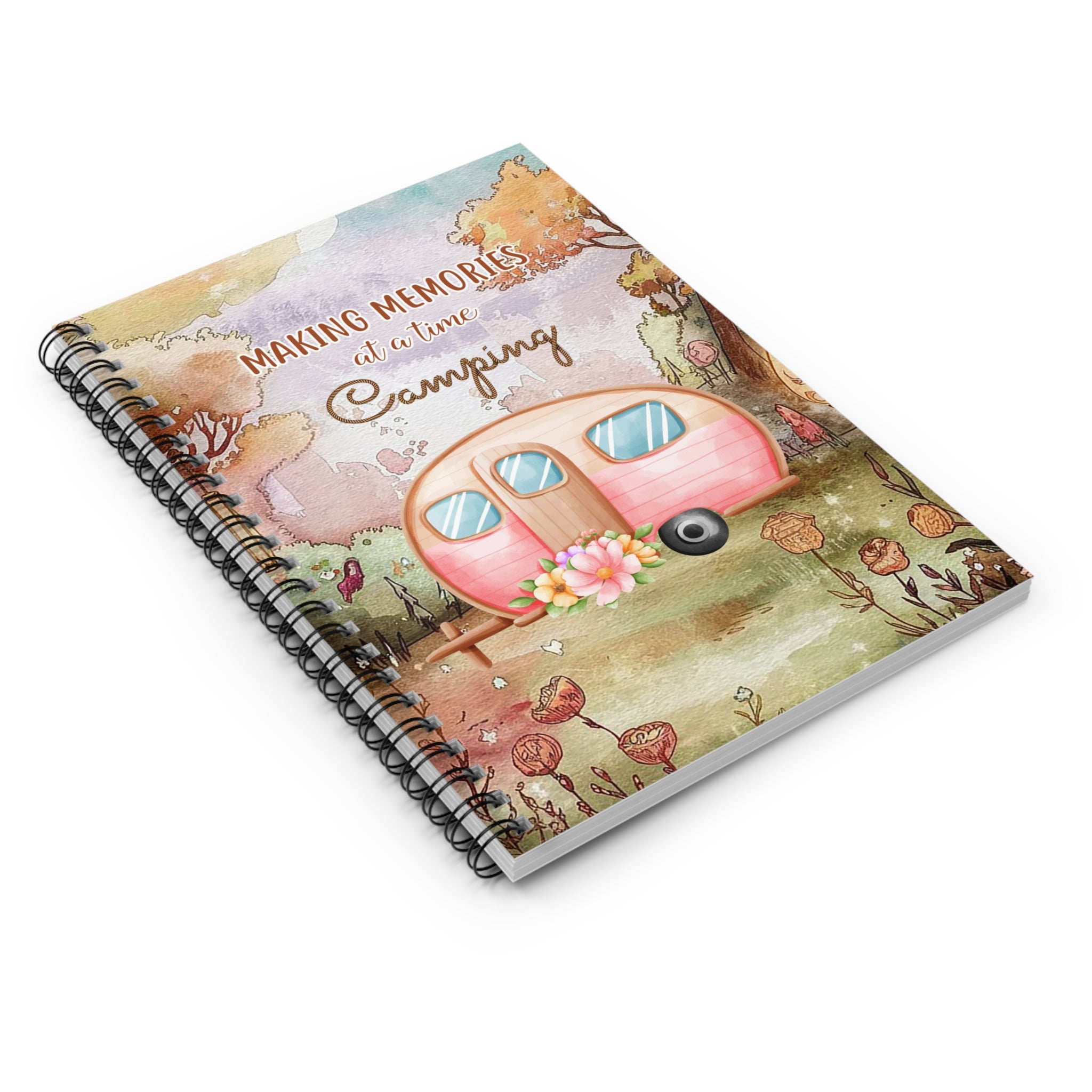 Camping Memories Spiral Notebook - Perfect for Nature Lovers, Journaling, Gift for Adventurers, Writing Ideas