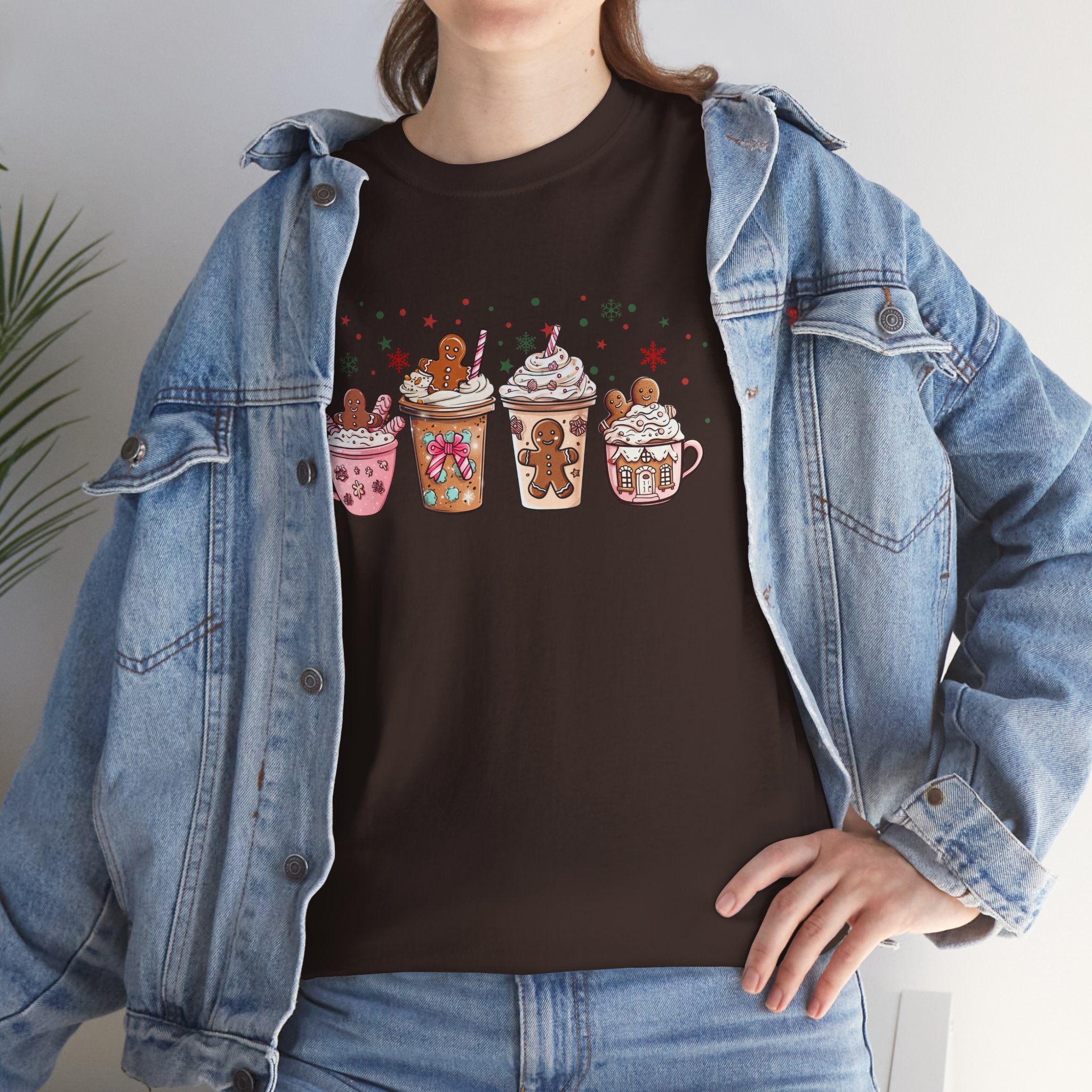 Hot Cocoa T-Shirt — Cute Holiday Mug & Gingerbread Latte Design