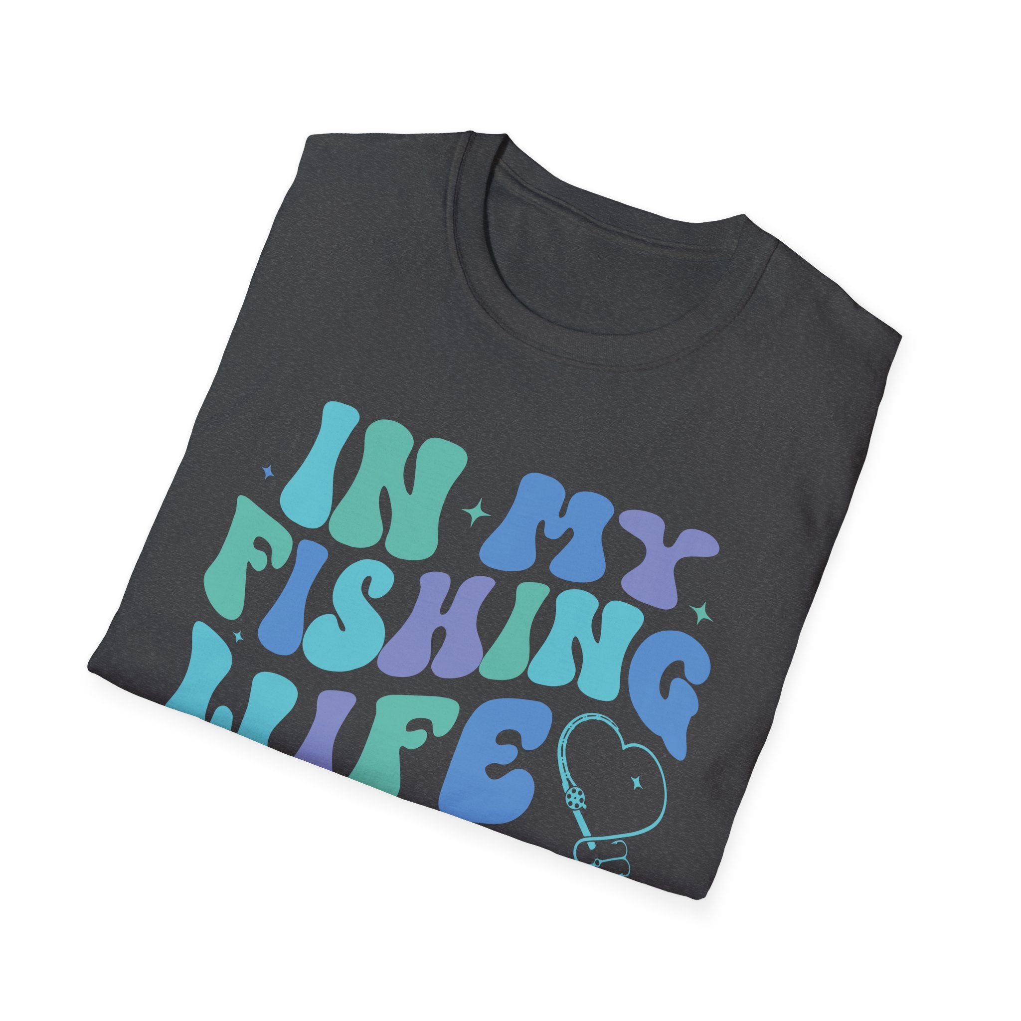 Fishing Wife Era Unisex Softstyle T-Shirt - Fun Graphic Tee for Fishing Lovers