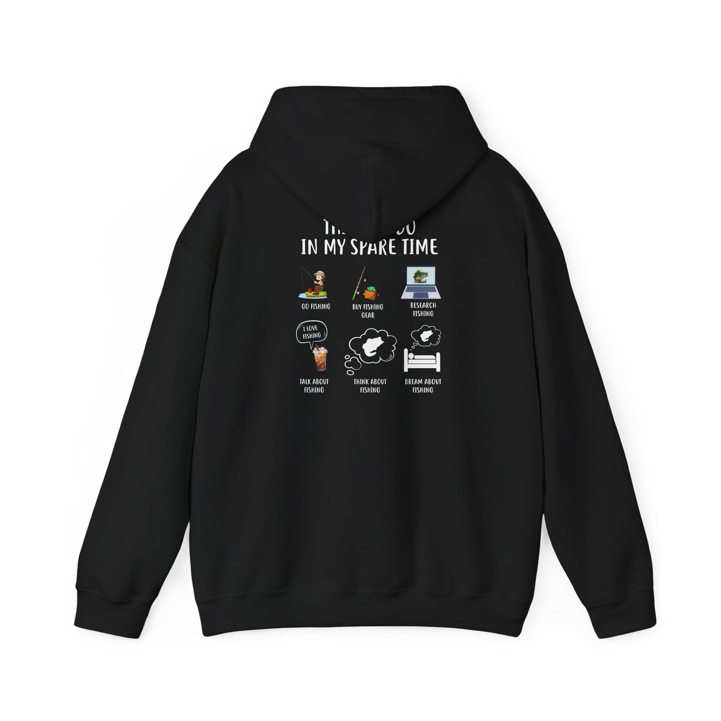 Casual Comfort Fishing Hoodie: Perfect for Relaxing, Nature Lovers, Gift for Him or Her, Cozy Lounge Wear, Everyday Style