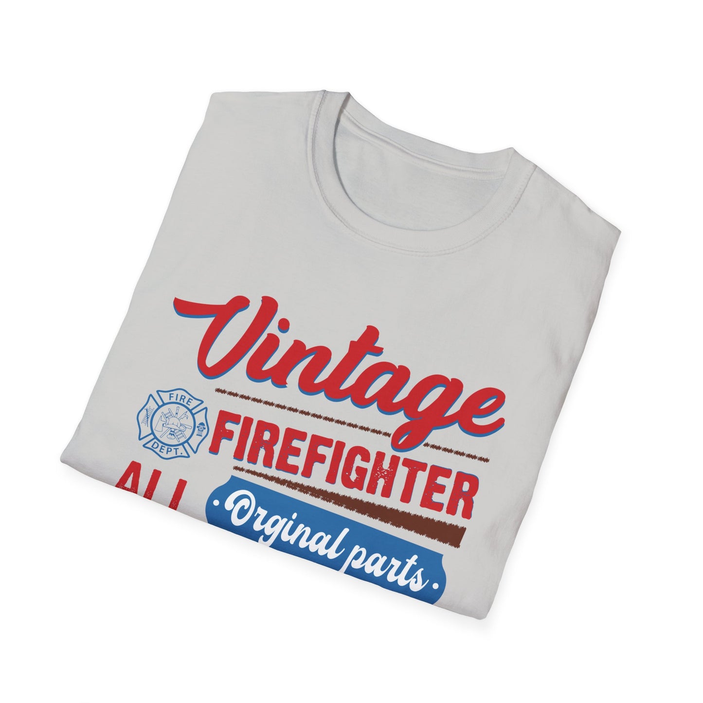 Vintage Firefighter Unisex T-Shirt - Original Parts Aged to Excellence