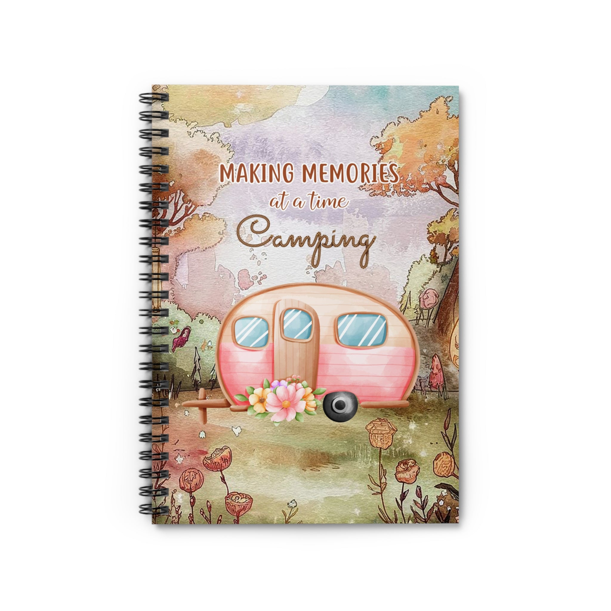 Camping Memories Spiral Notebook - Perfect for Nature Lovers, Journaling, Gift for Adventurers, Writing Ideas