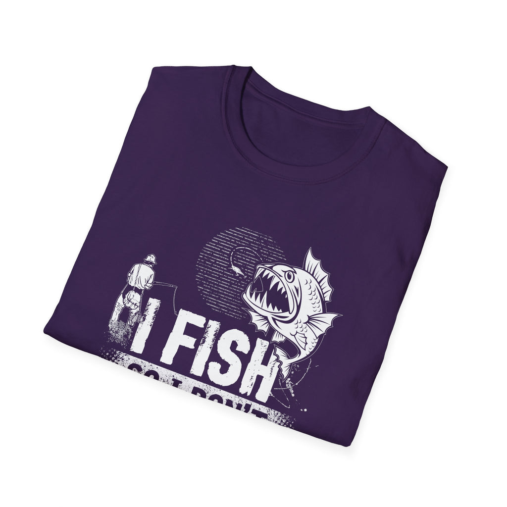 Funny Fishing T-Shirt - "I Fish So I Don't Choke People" - Unisex Softstyle Tee for Anglers