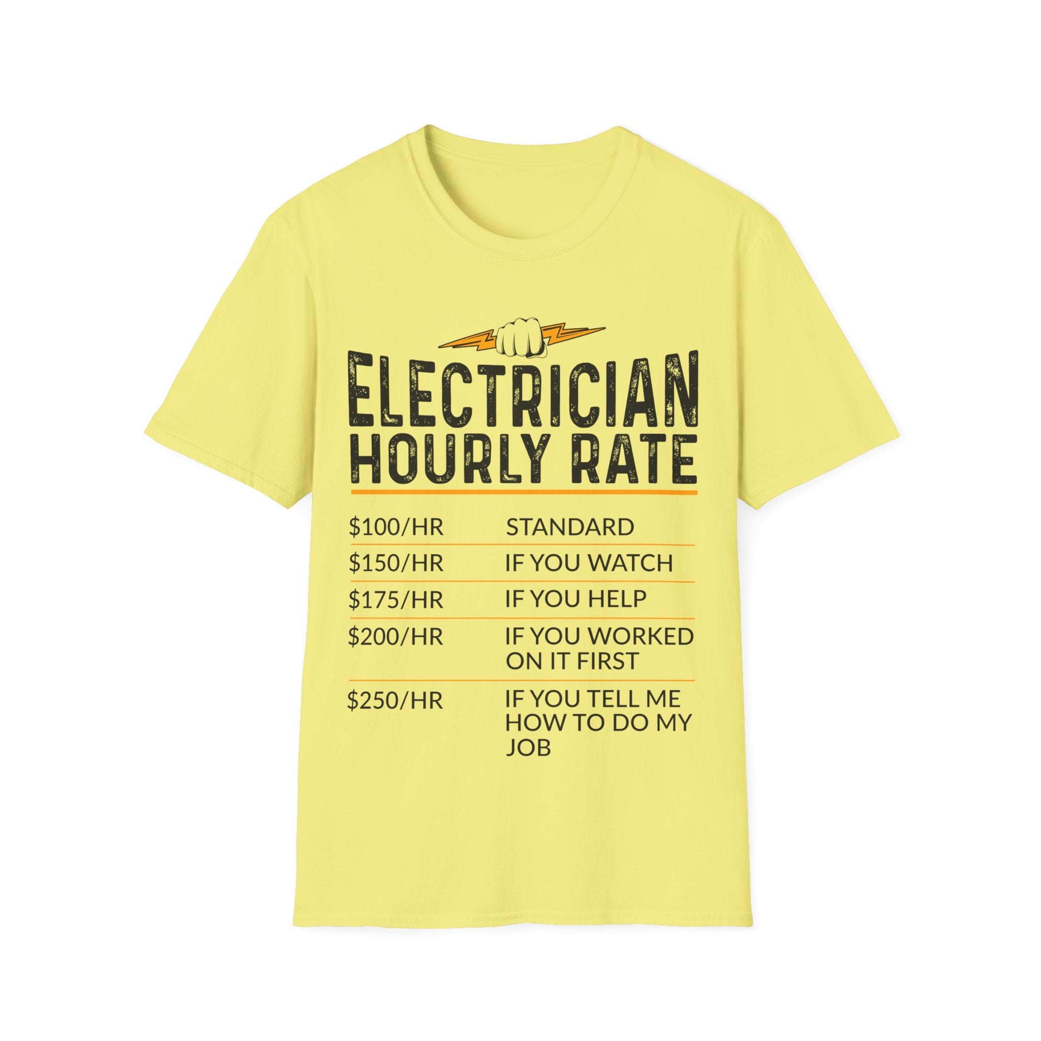 Electrician Hourly Rate Unisex T-Shirt